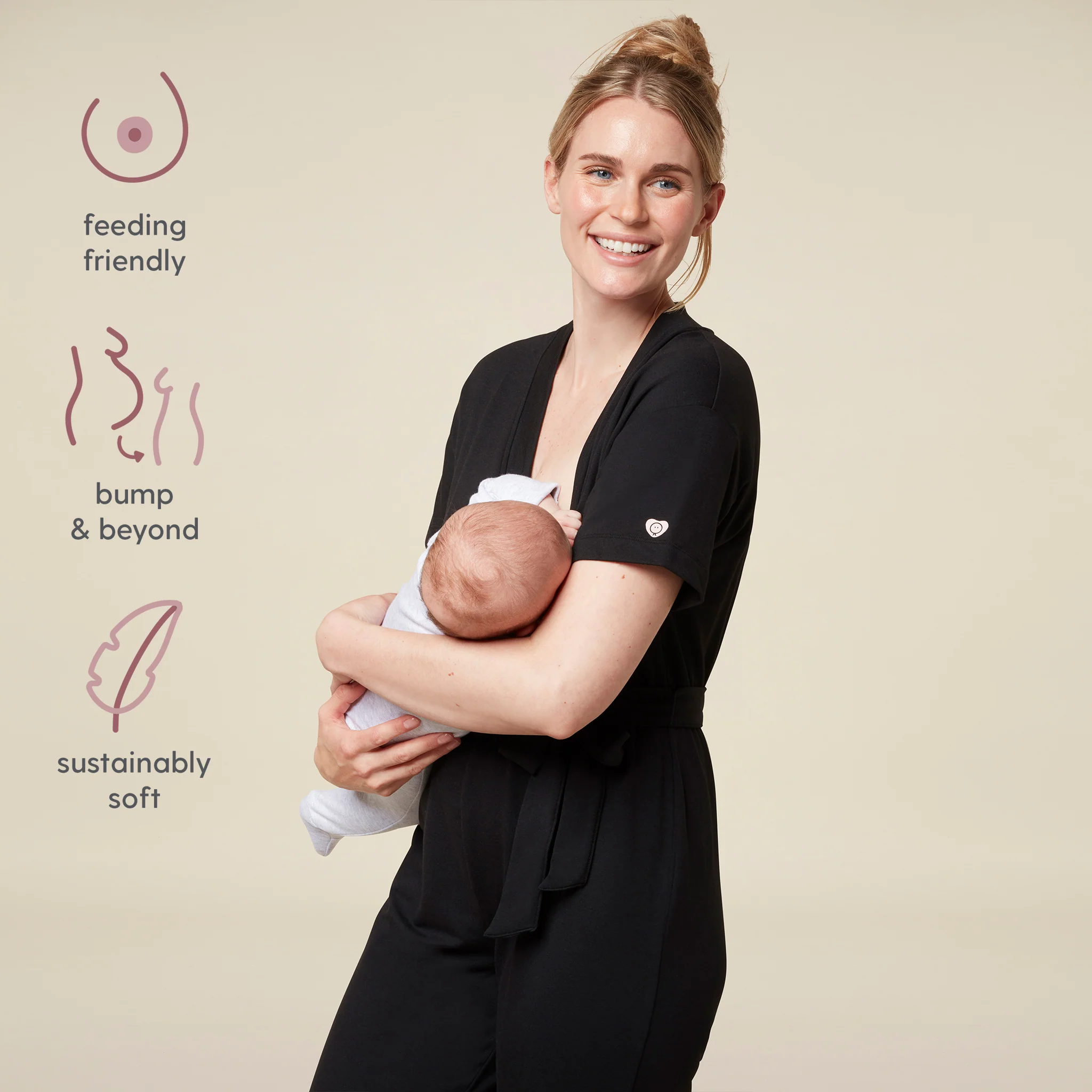 Maternity & Nursing Jumpsuit - Image 6