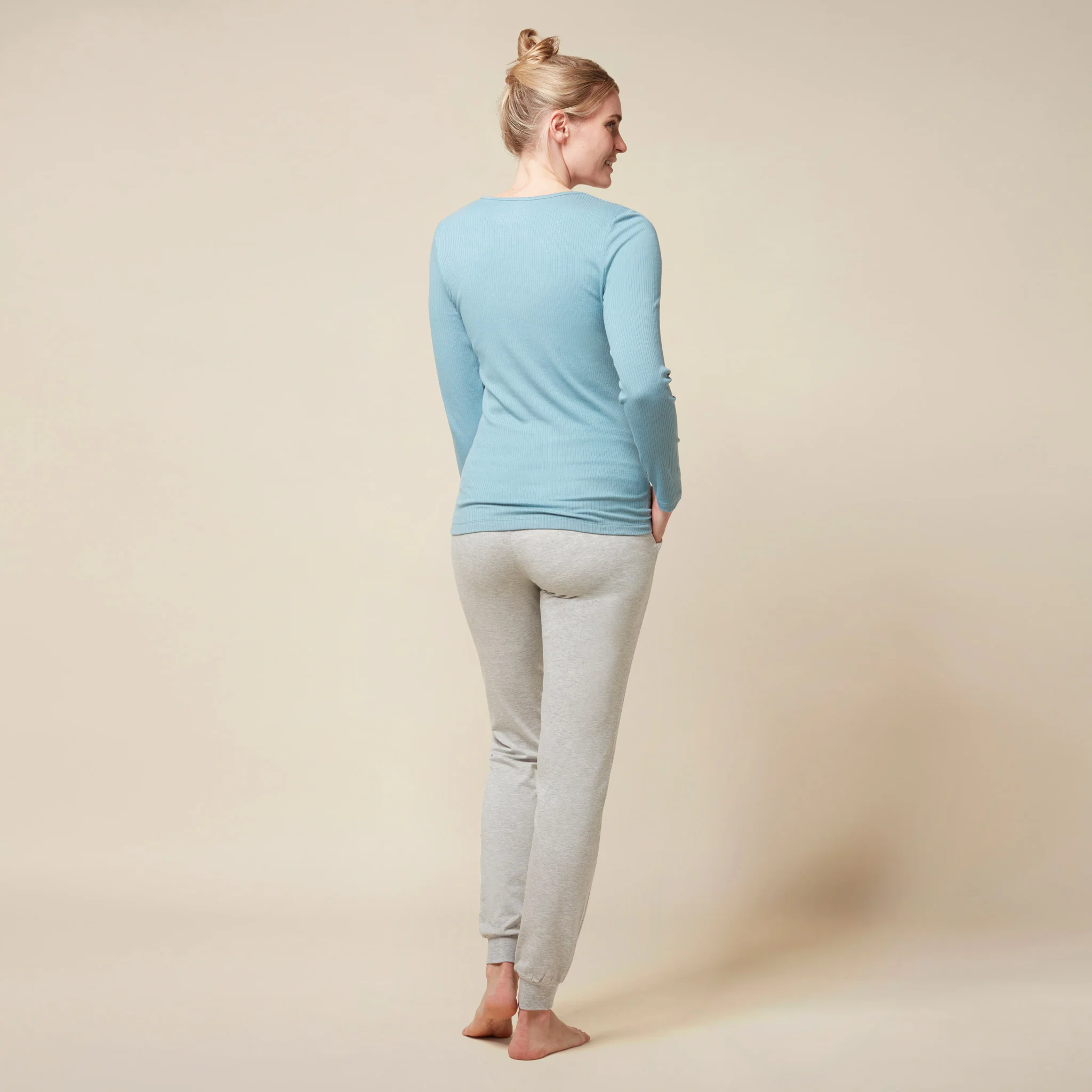 Mama Ribbed Long Sleeve T-Shirt & Joggers Outfit - Image 2