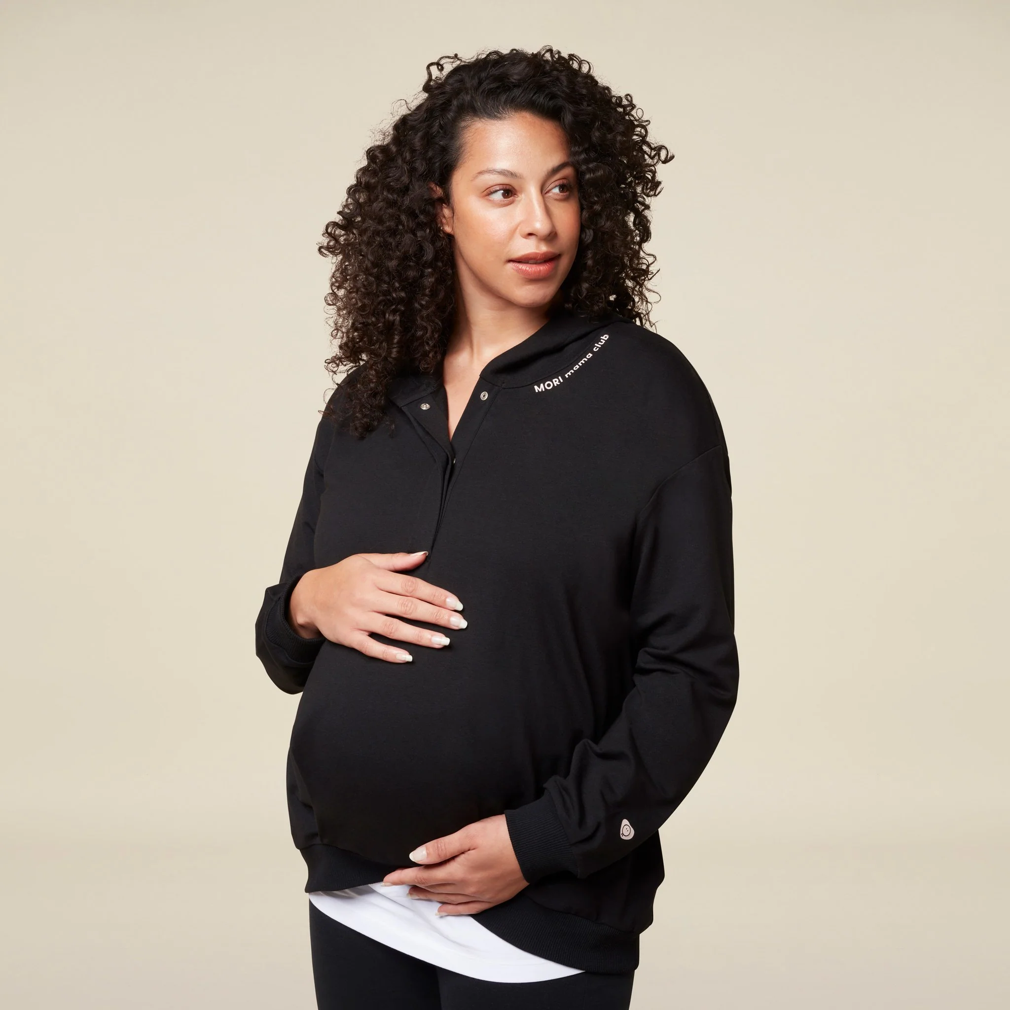 Maternity & Nursing Hooded Sweatshirt - Image 6