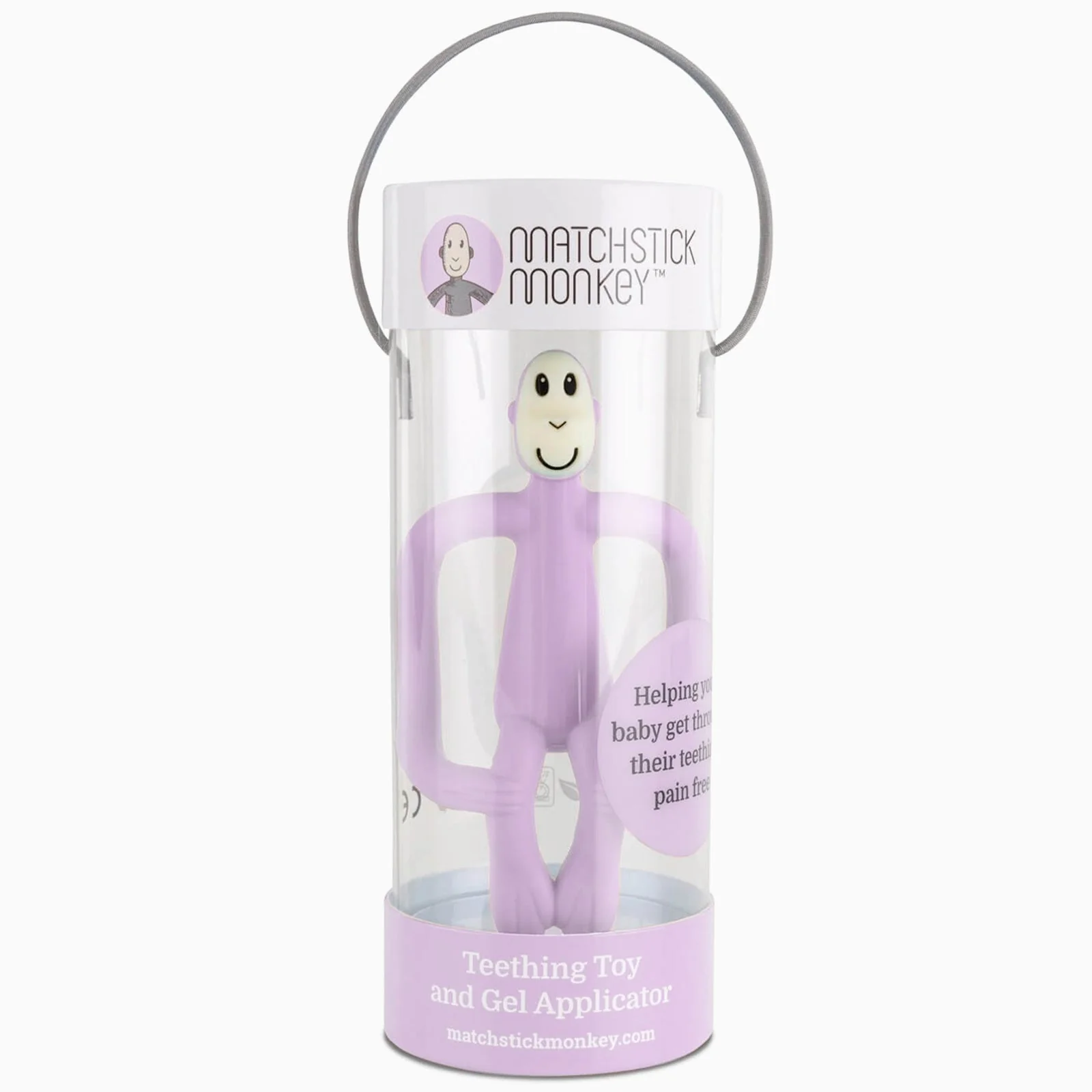 Matchstick Monkey Teething Toy - Lilac - Image 2