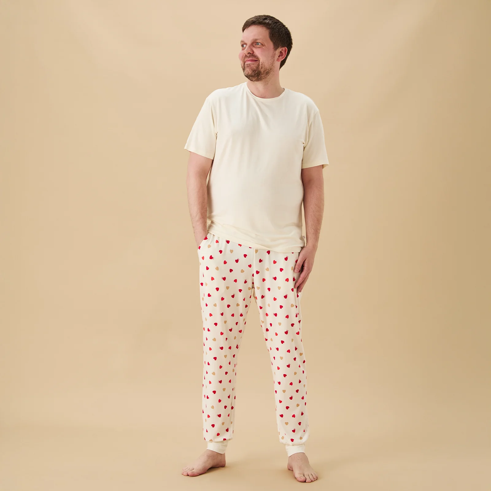 Men's Love Hearts Pyjamas