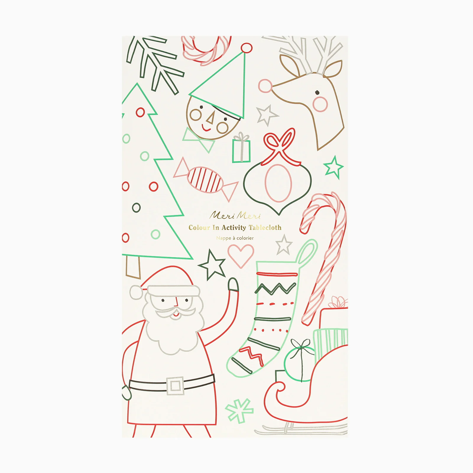 Meri Meri Christmas Colour In Activity Tablecloth