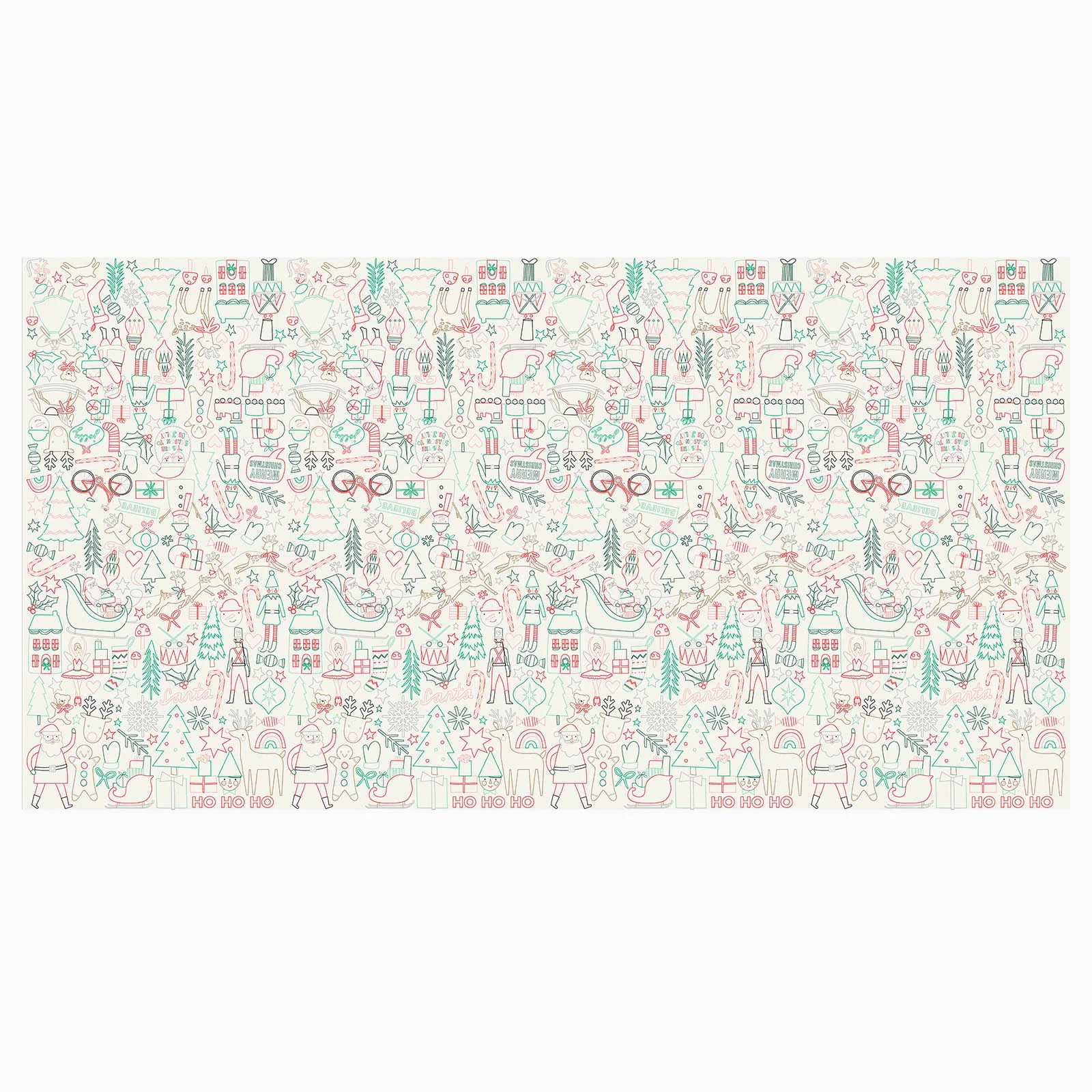Meri Meri Christmas Colour In Activity Tablecloth - Image 3