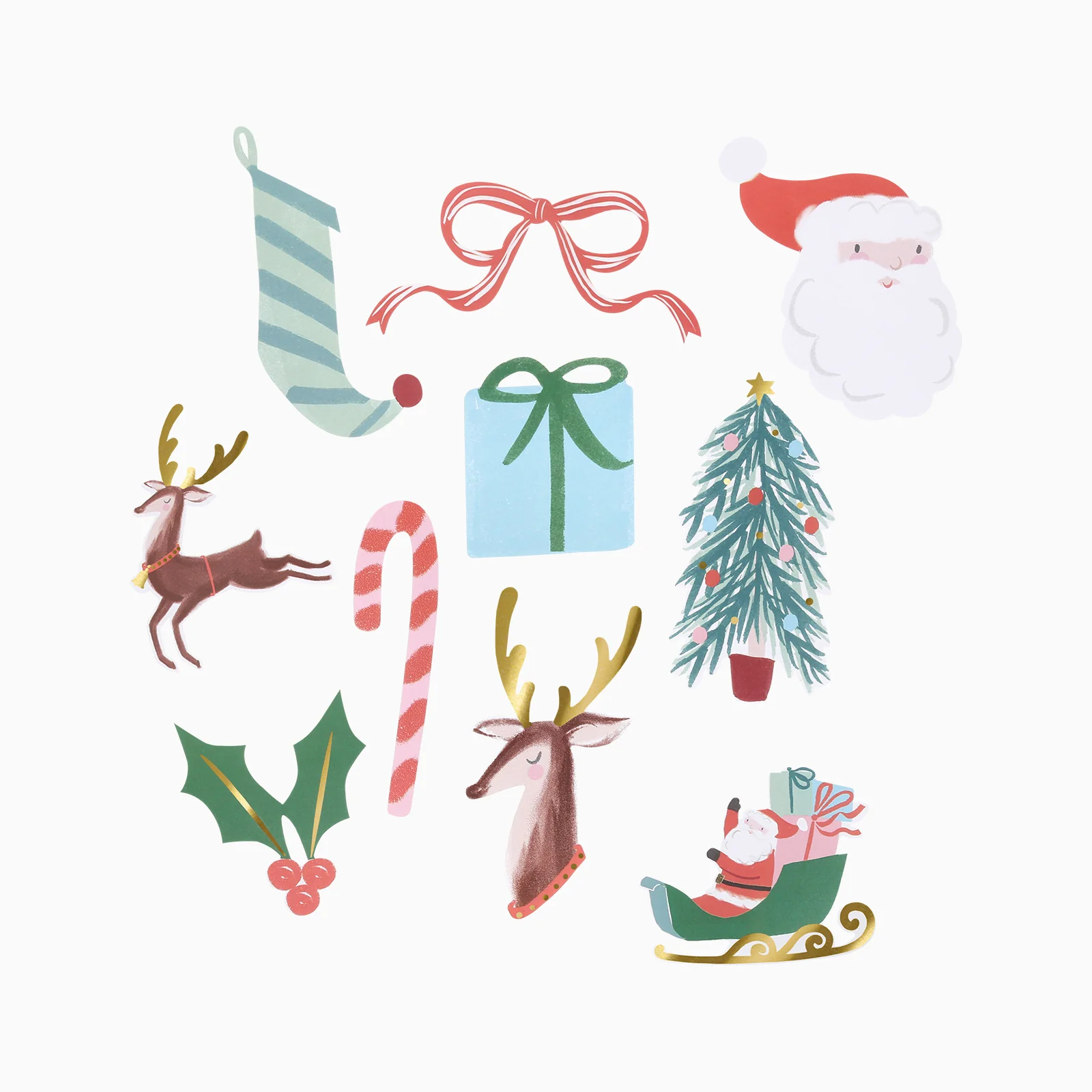 Meri Meri Christmas Shaped Stickers - Image 3