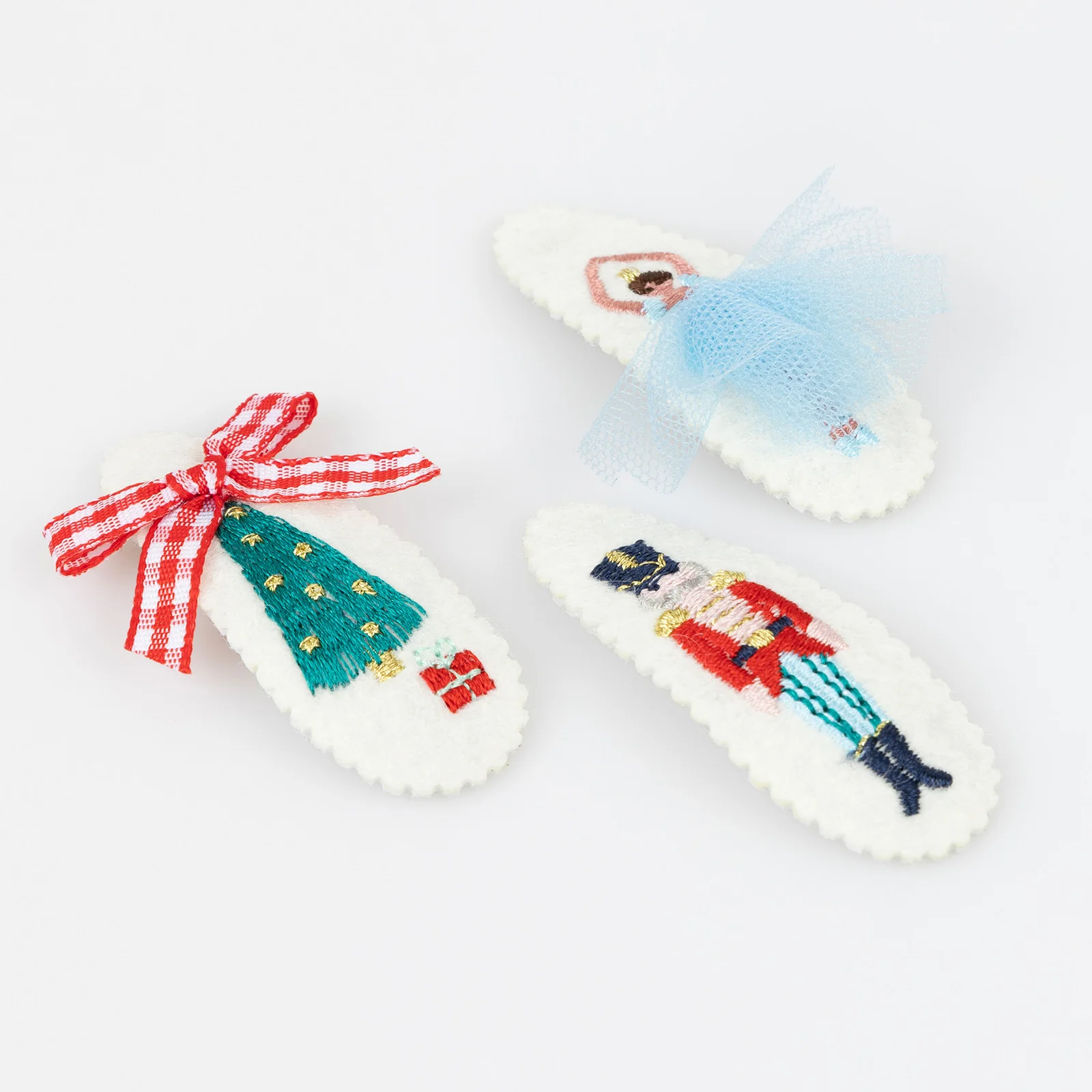 Meri Meri Embroidered Nutcracker Hair Clips - Image 2