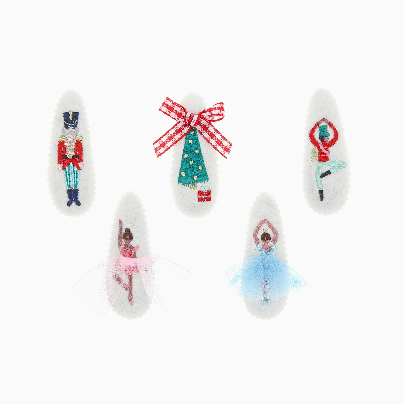 Meri Meri Embroidered Nutcracker Hair Clips - Image 3