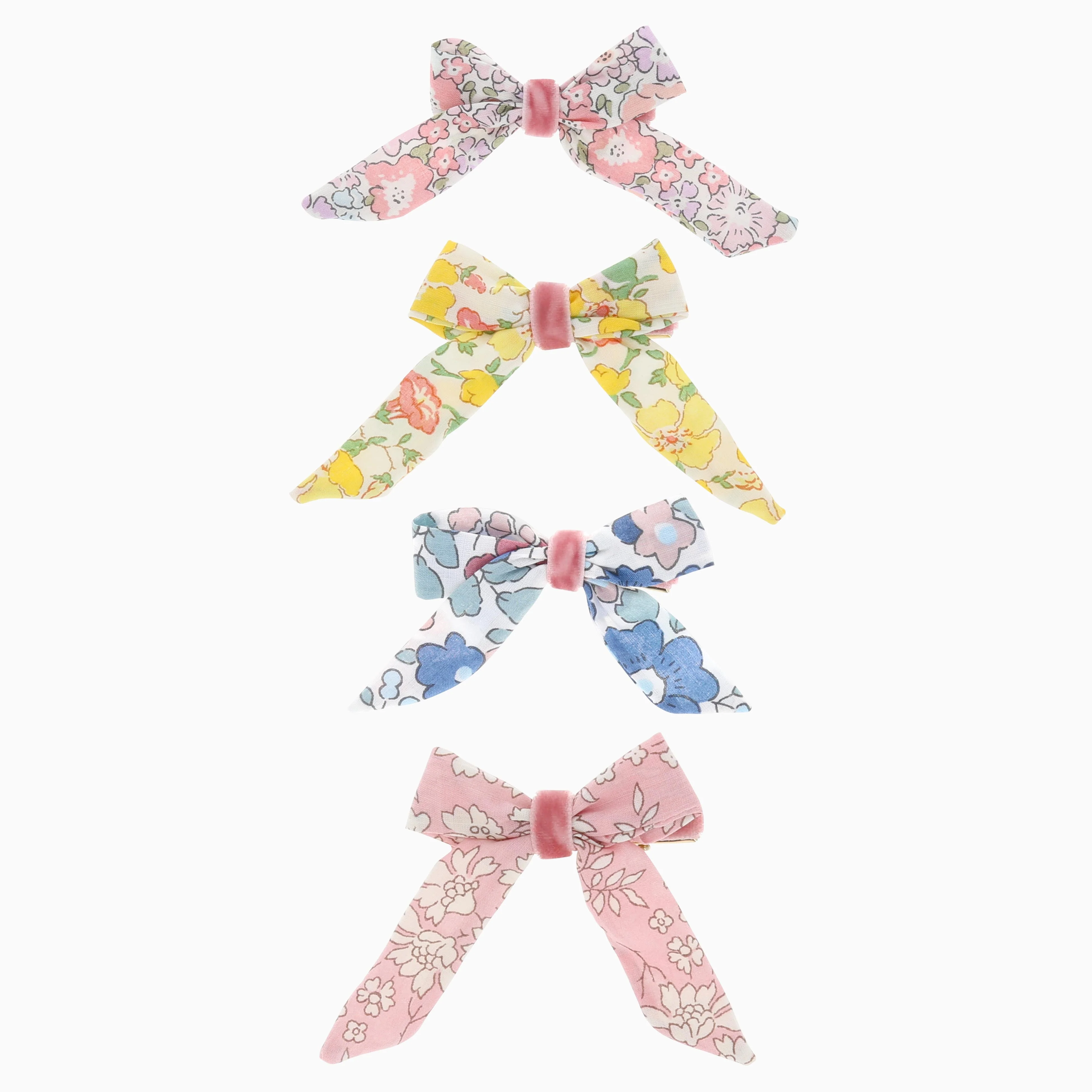 Meri Meri Floral Pattern Bow Hair Clips - Image 2