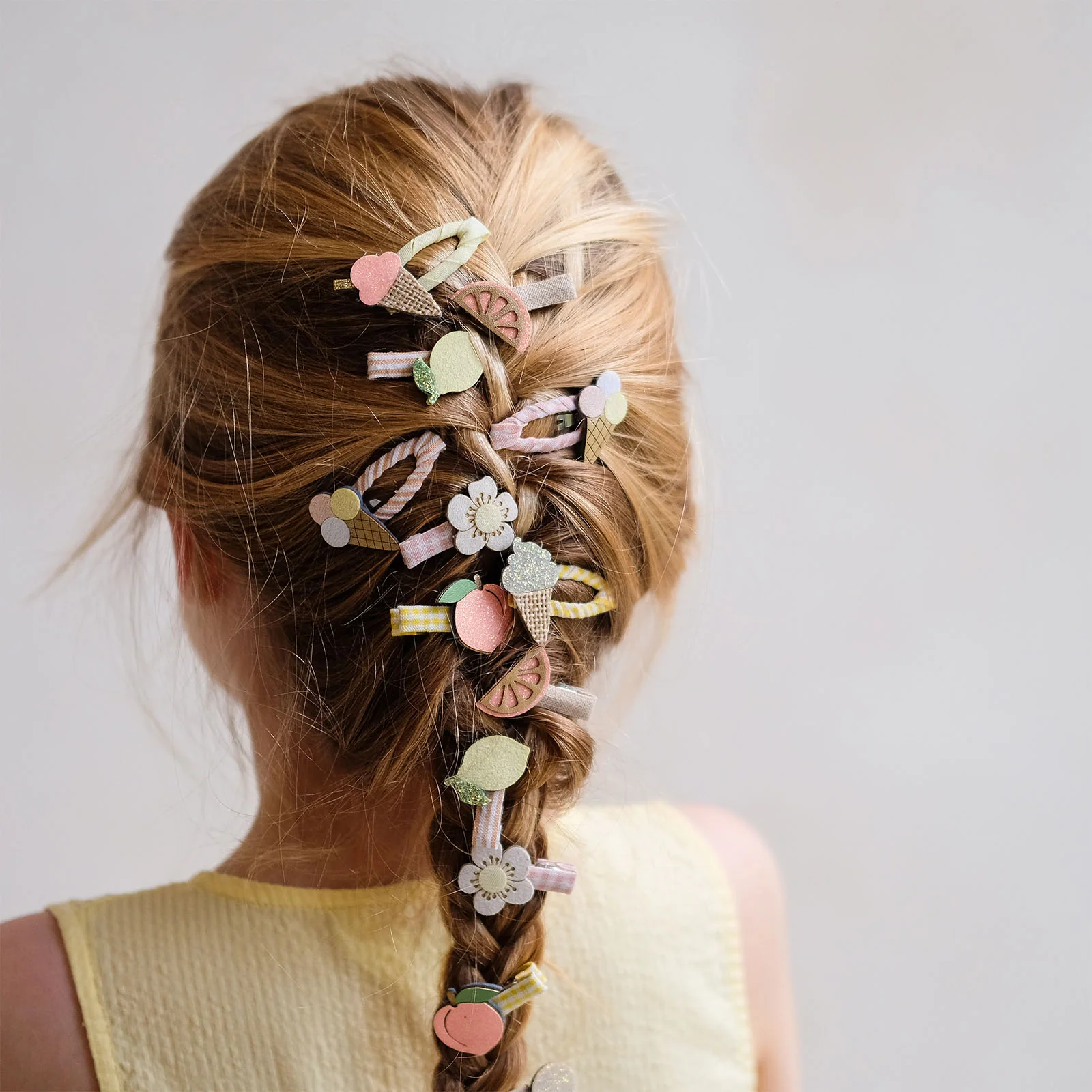Mimi & Lula Peachy Citrus Mini Hair Clips - Image 2