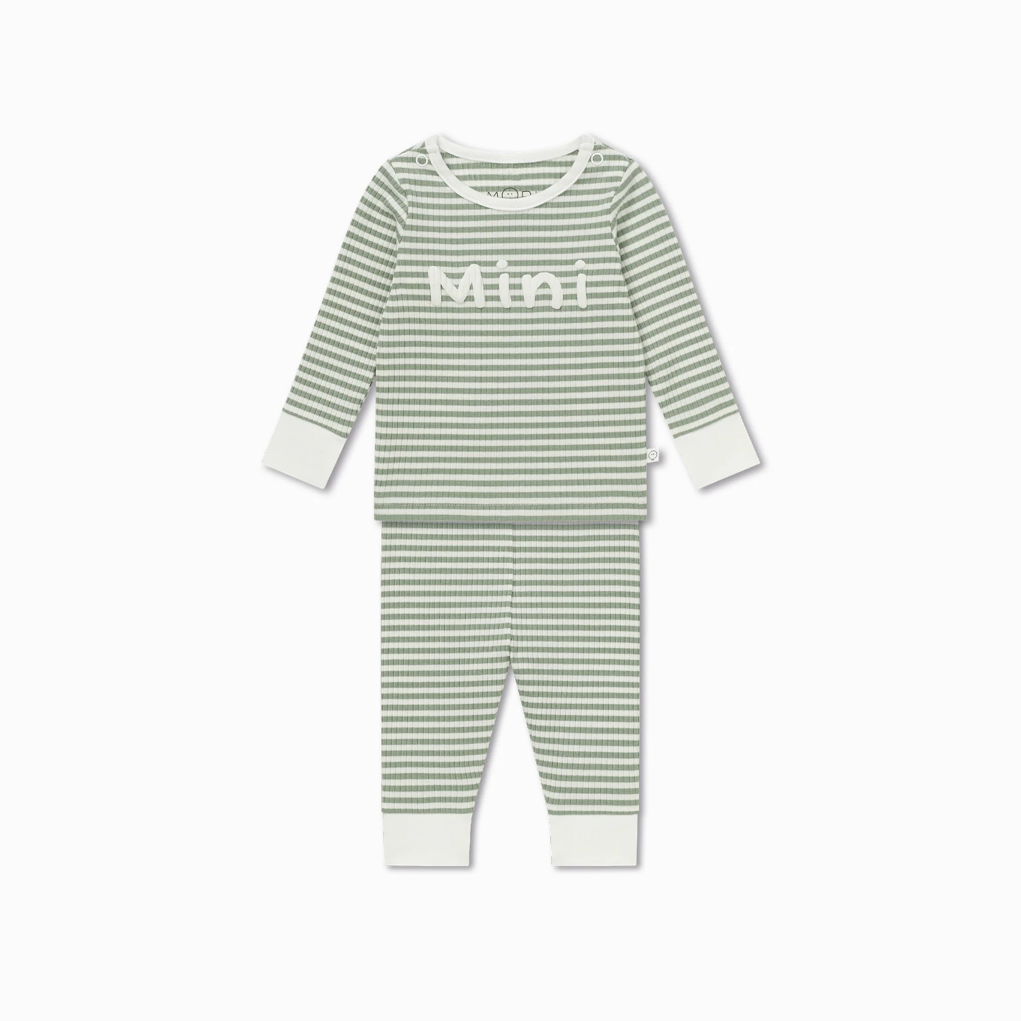 Mini Striped Ribbed Pyjamas - Image 2