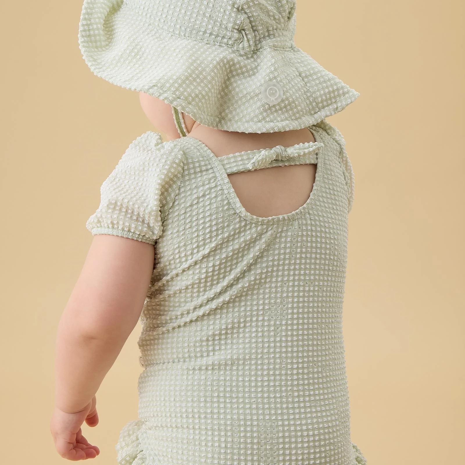 Mint Puff Sleeve Swimsuit - Image 2