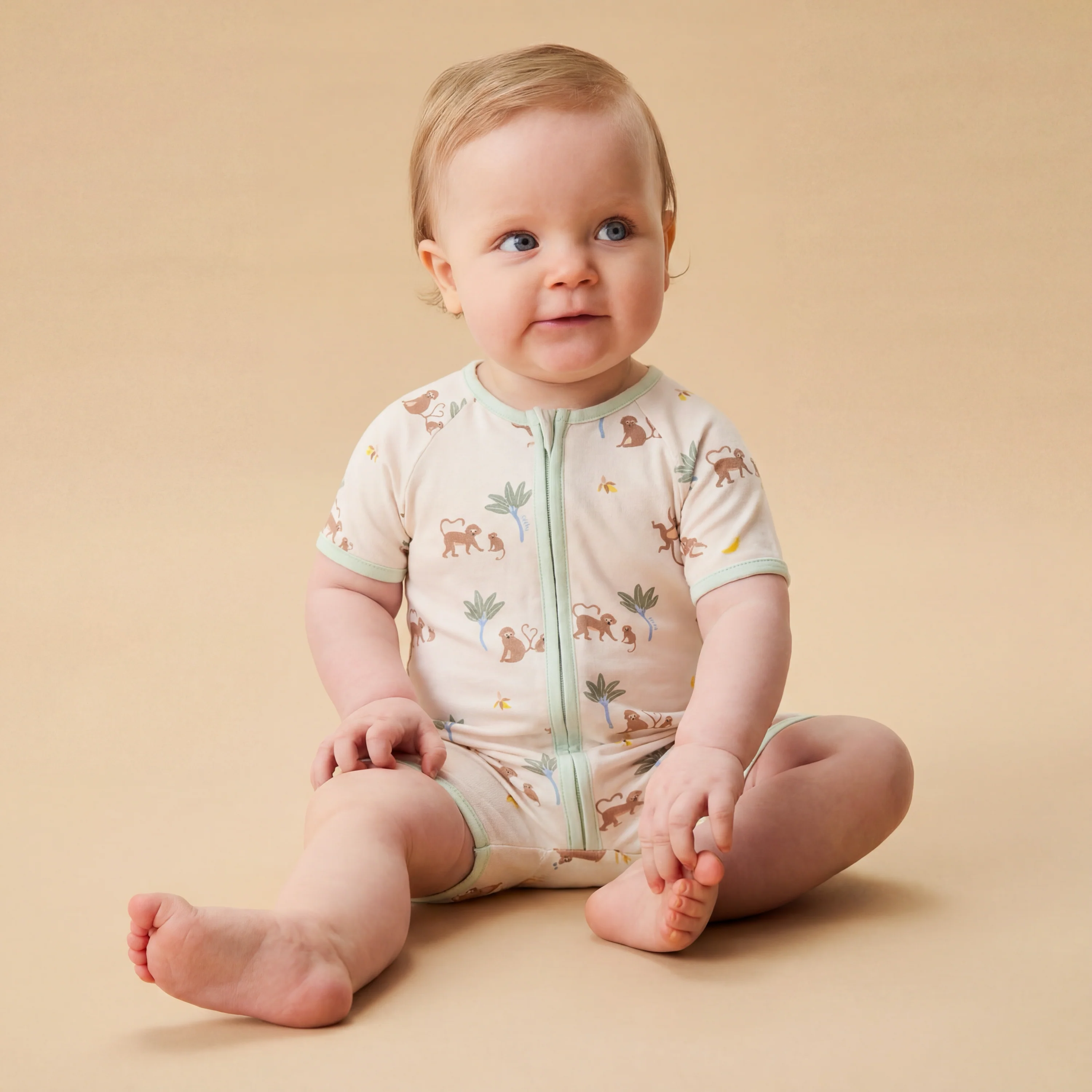Monkeys Summer Sleepsuit