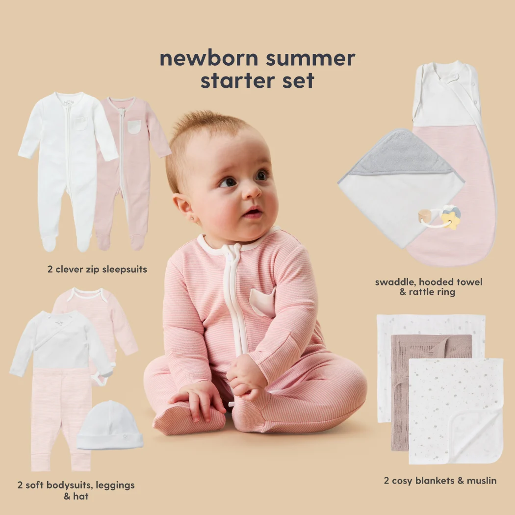 MORI Newborn Baby Starter 12-Piece Essentials Set - Image 17