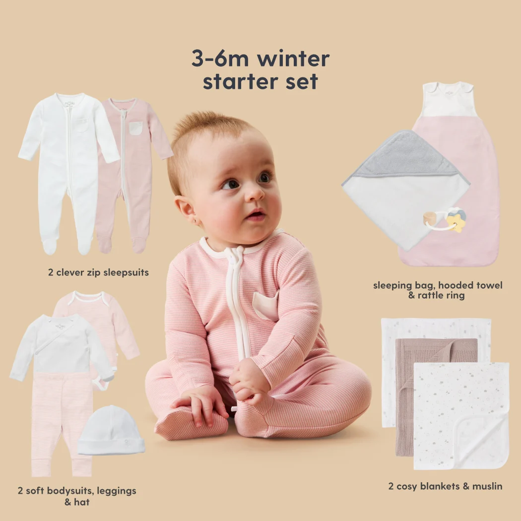 MORI Newborn Baby Starter 12-Piece Essentials Set - Image 22