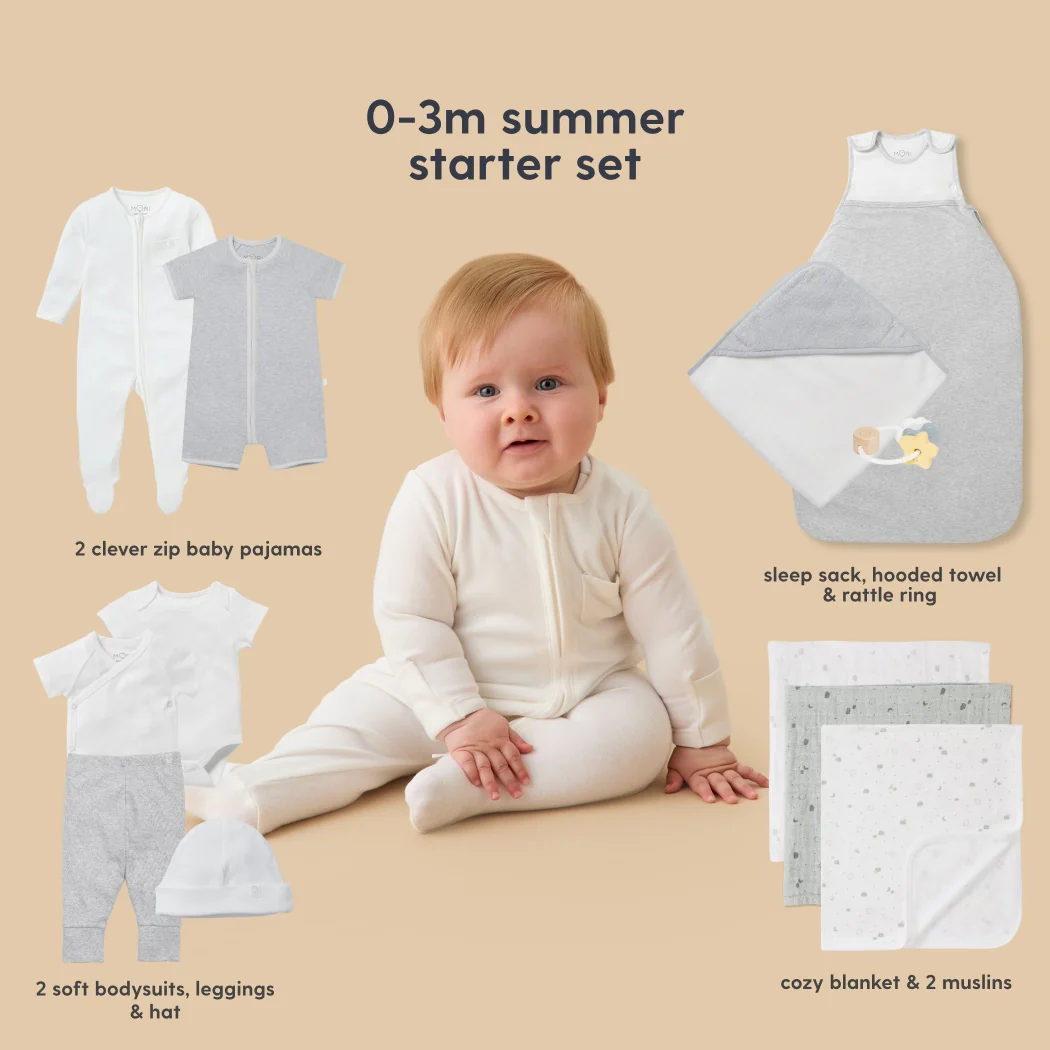 MORI Newborn Baby Starter 12-Piece Essentials Set - Image 31