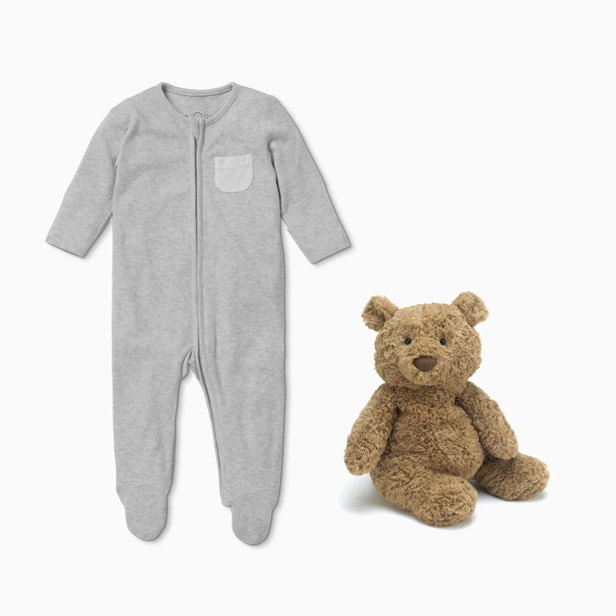 MORI Personalised Sleepsuit & Jellycat Soft Toy Set - Image 8
