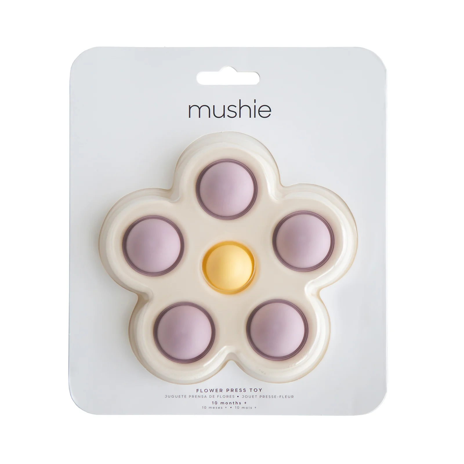 Mushie Flower Press Toy - Lilac - Image 3