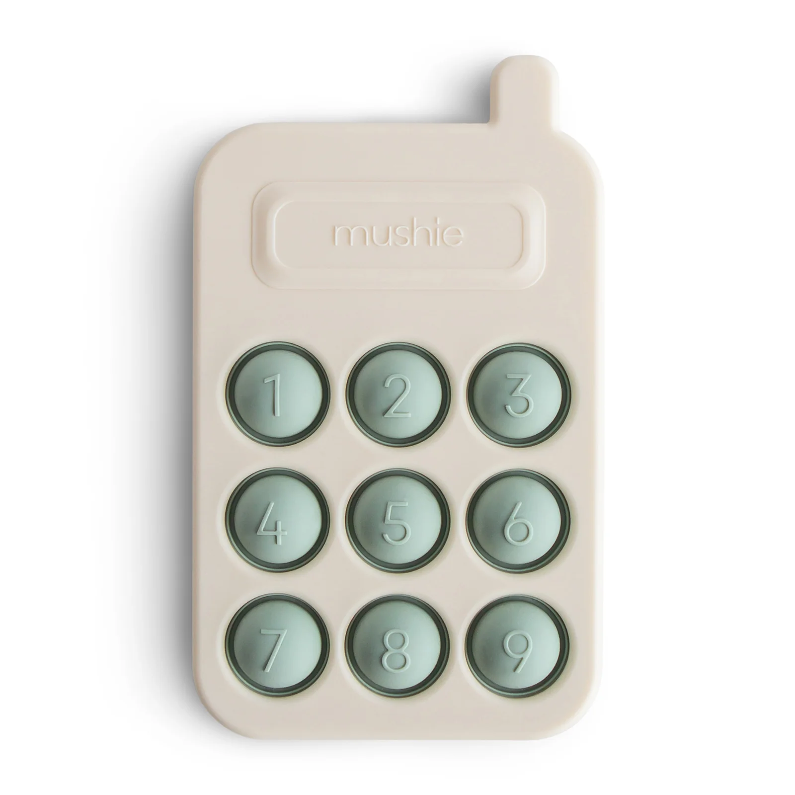 Mushie Phone Press Toy - Cambridge Blue