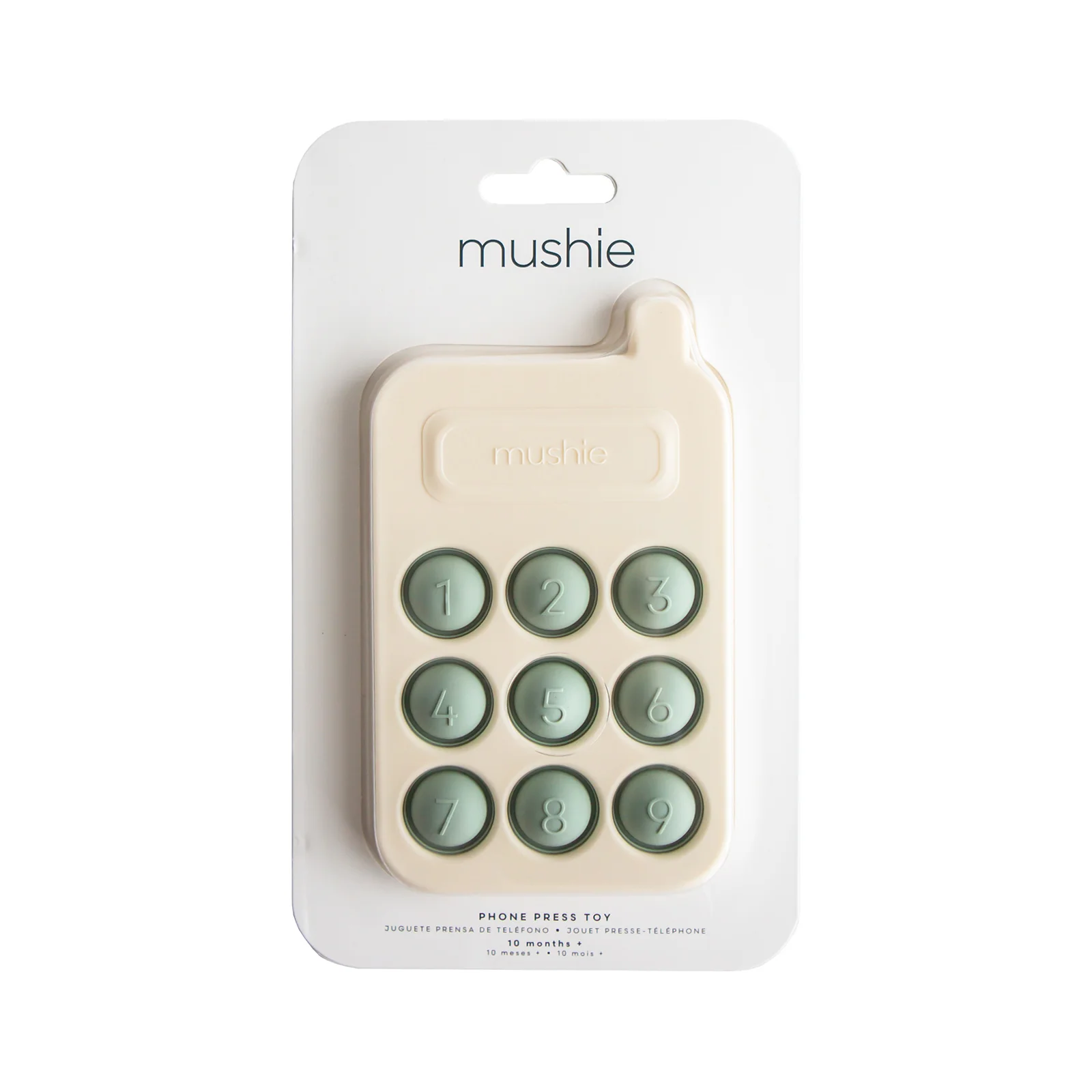 Mushie Phone Press Toy - Cambridge Blue - Image 2