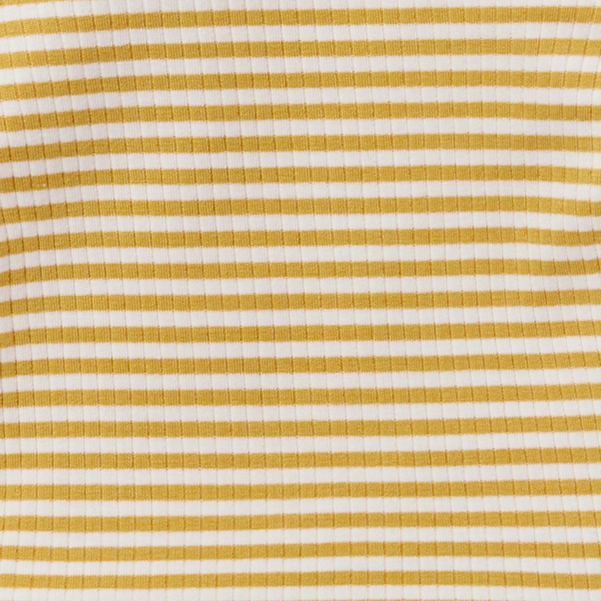 Mustard Stripe Ribbed Clever Zip Sleepsuit - Image 6