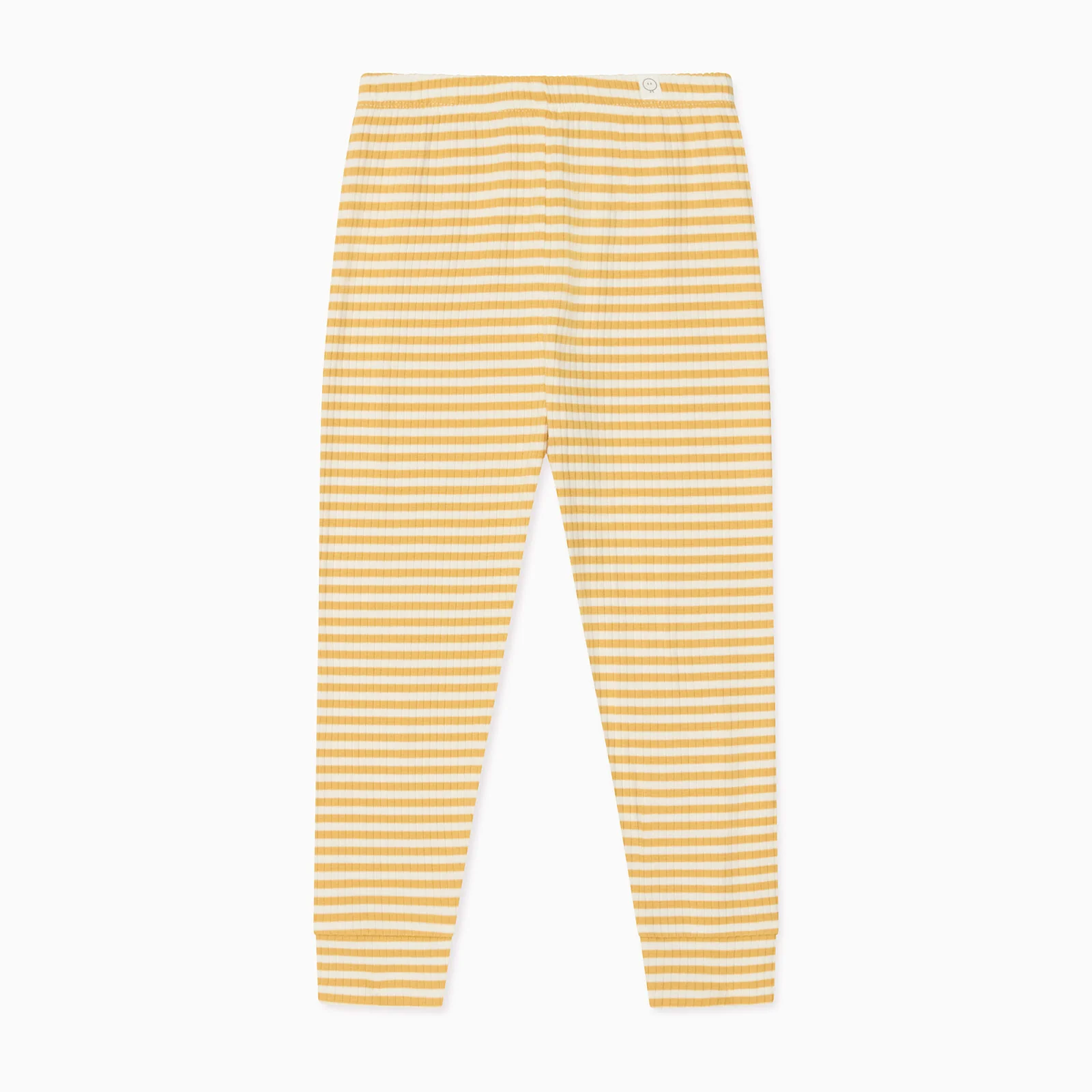 Mustard Stripe Ribbed Leggings - Image 3