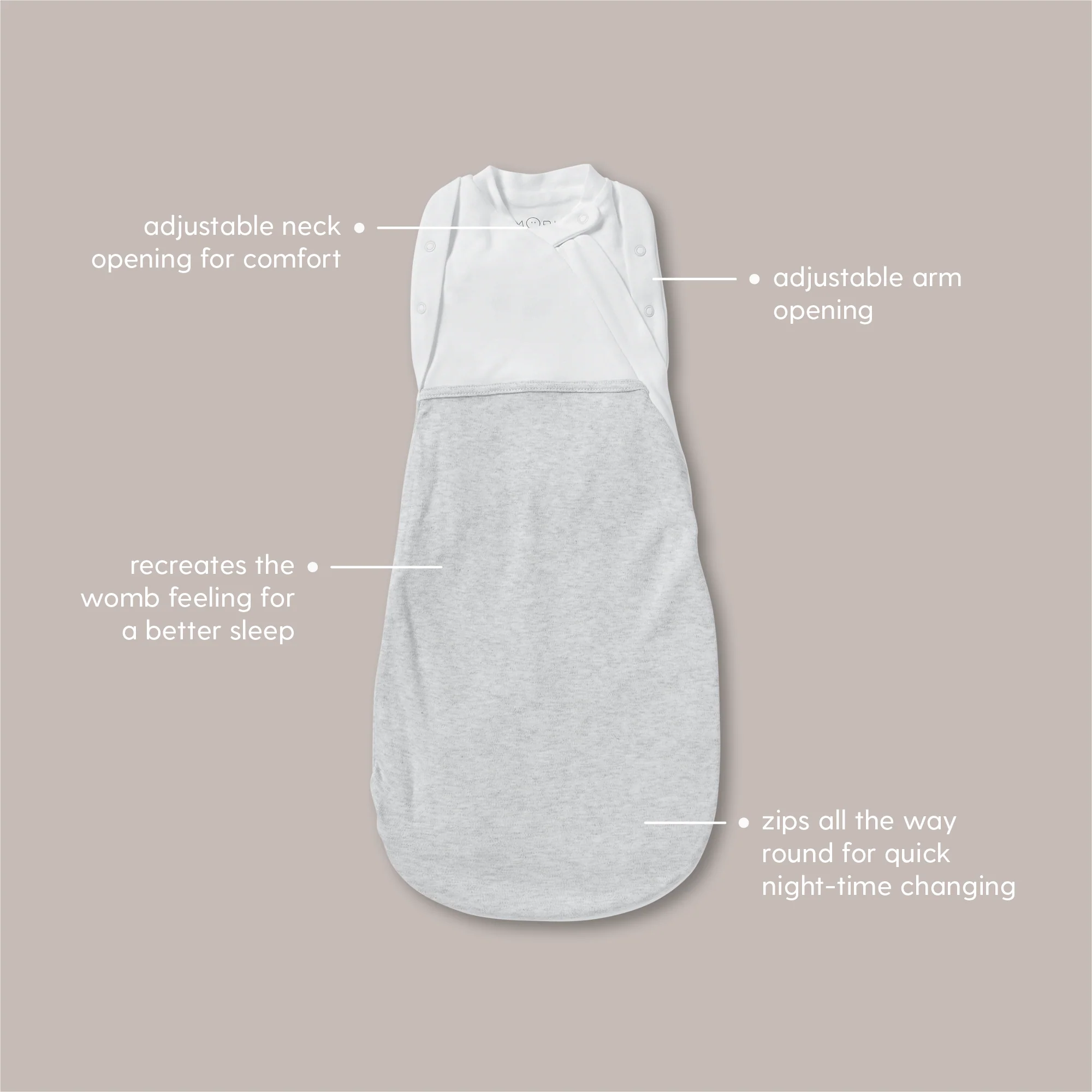 Newborn Swaddle Bag - Blue Stripe - Image 6