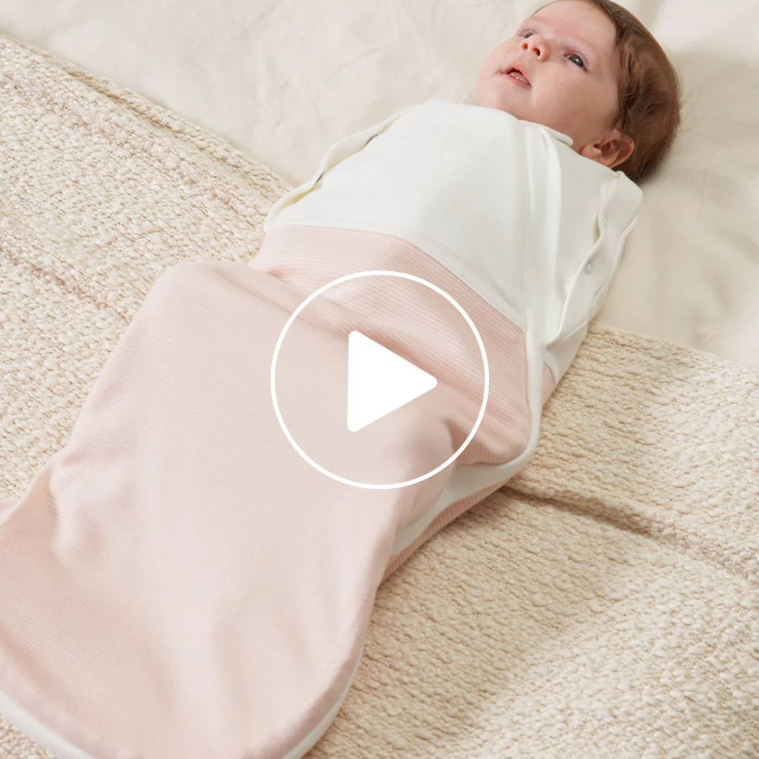 Newborn Swaddle Bag - Blue Stripe - Image 7