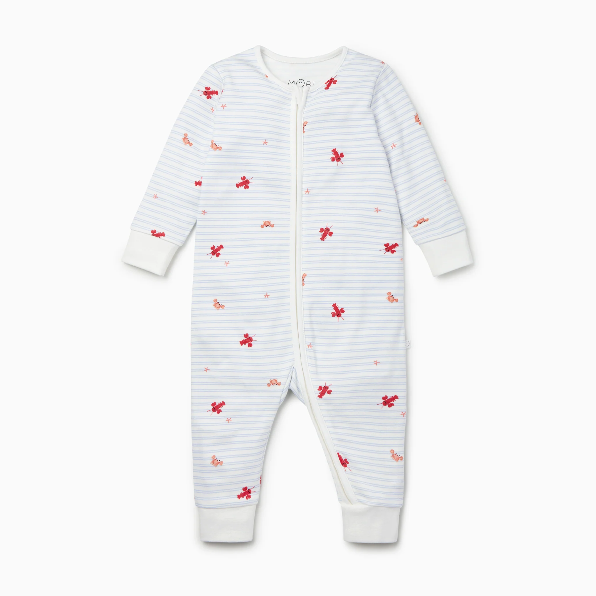 Ocean & Coral Zip-Up Sleepsuit 4 Pack - Image 4