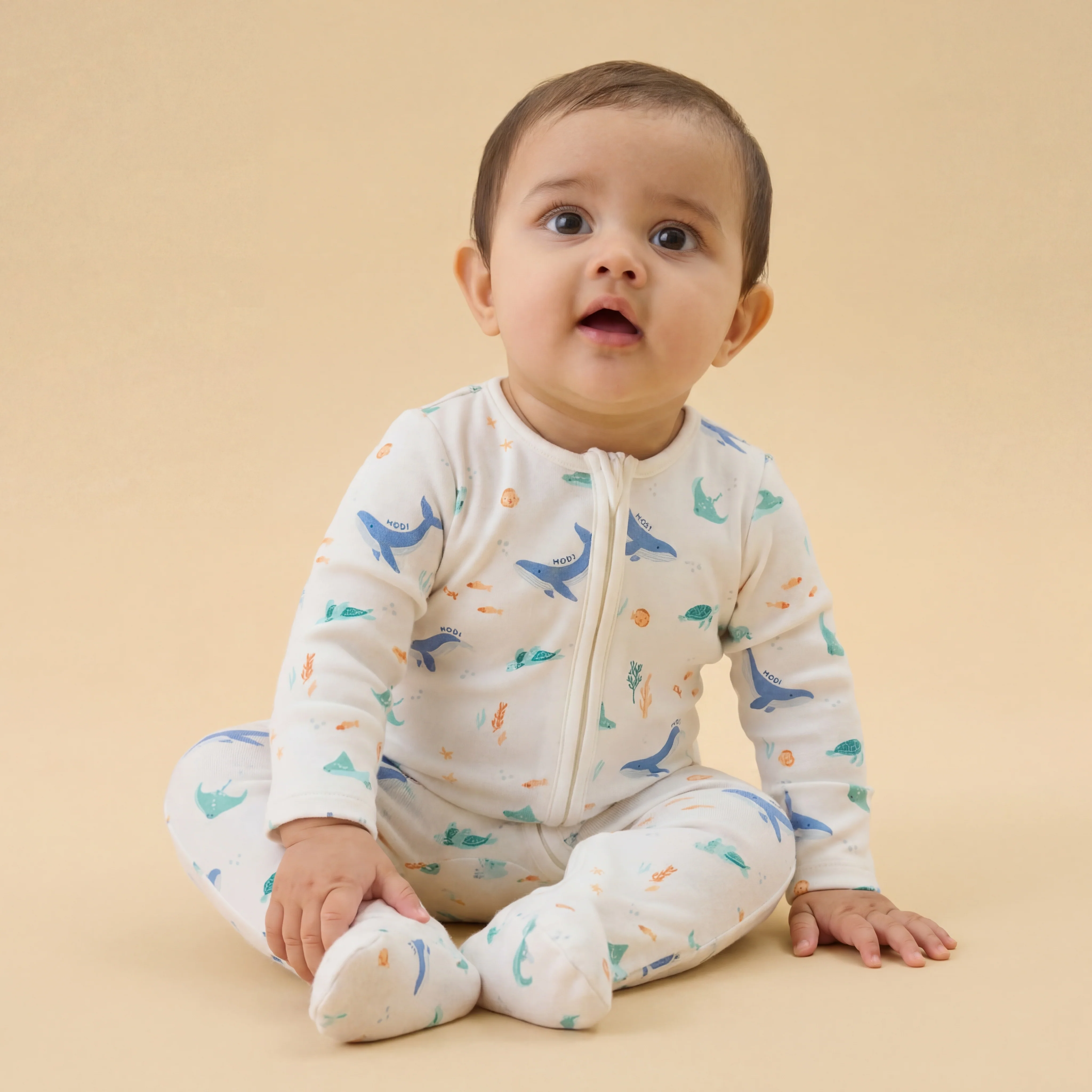 Ocean Dreams Clever Zip Sleepsuit