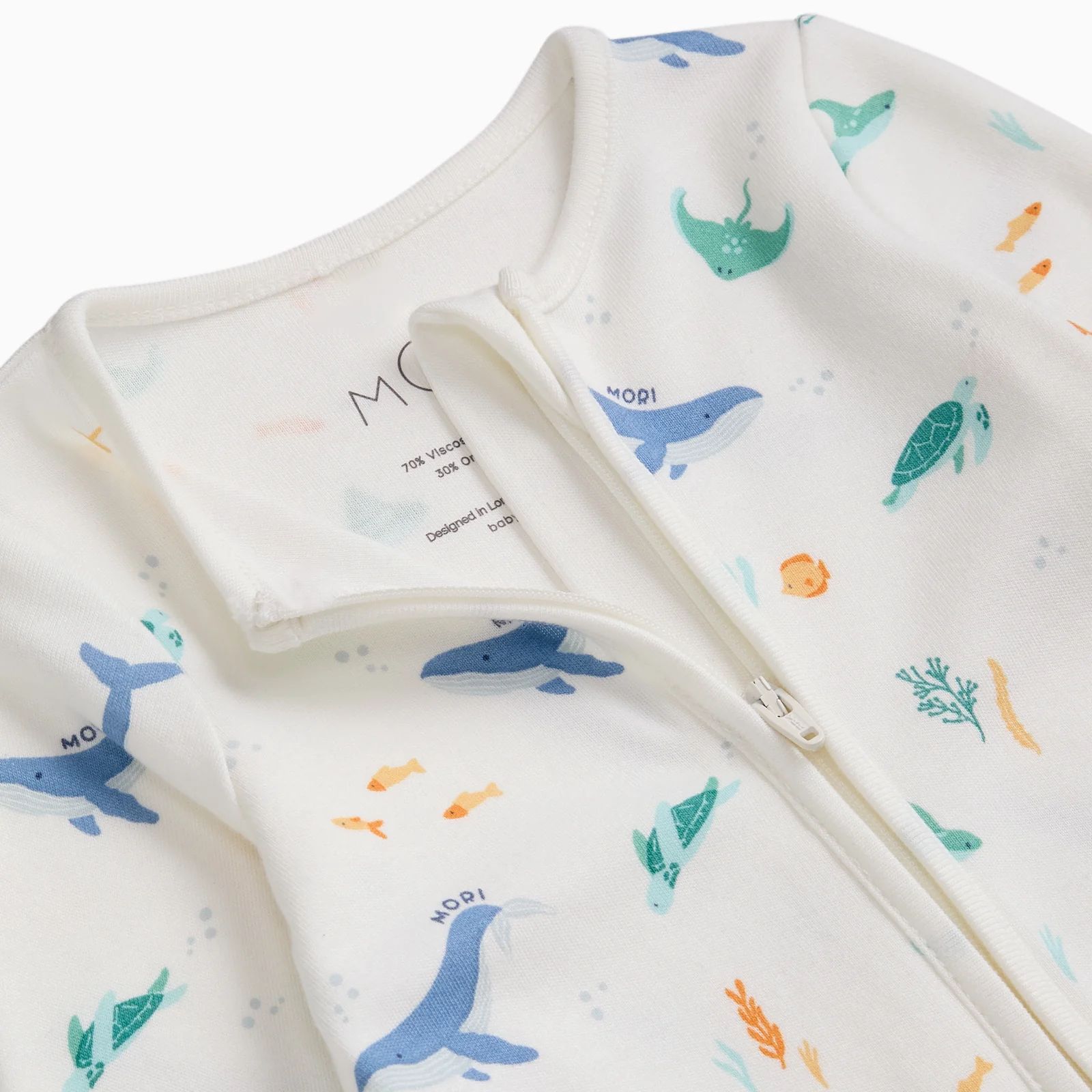 Ocean Dreams Clever Zip Sleepsuit - Image 4
