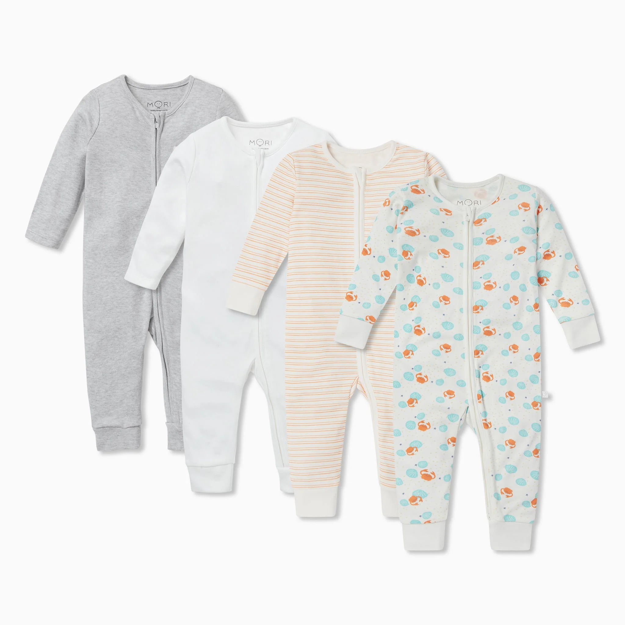 Ocean Zip Sleepsuit 4 Pack - Image 2