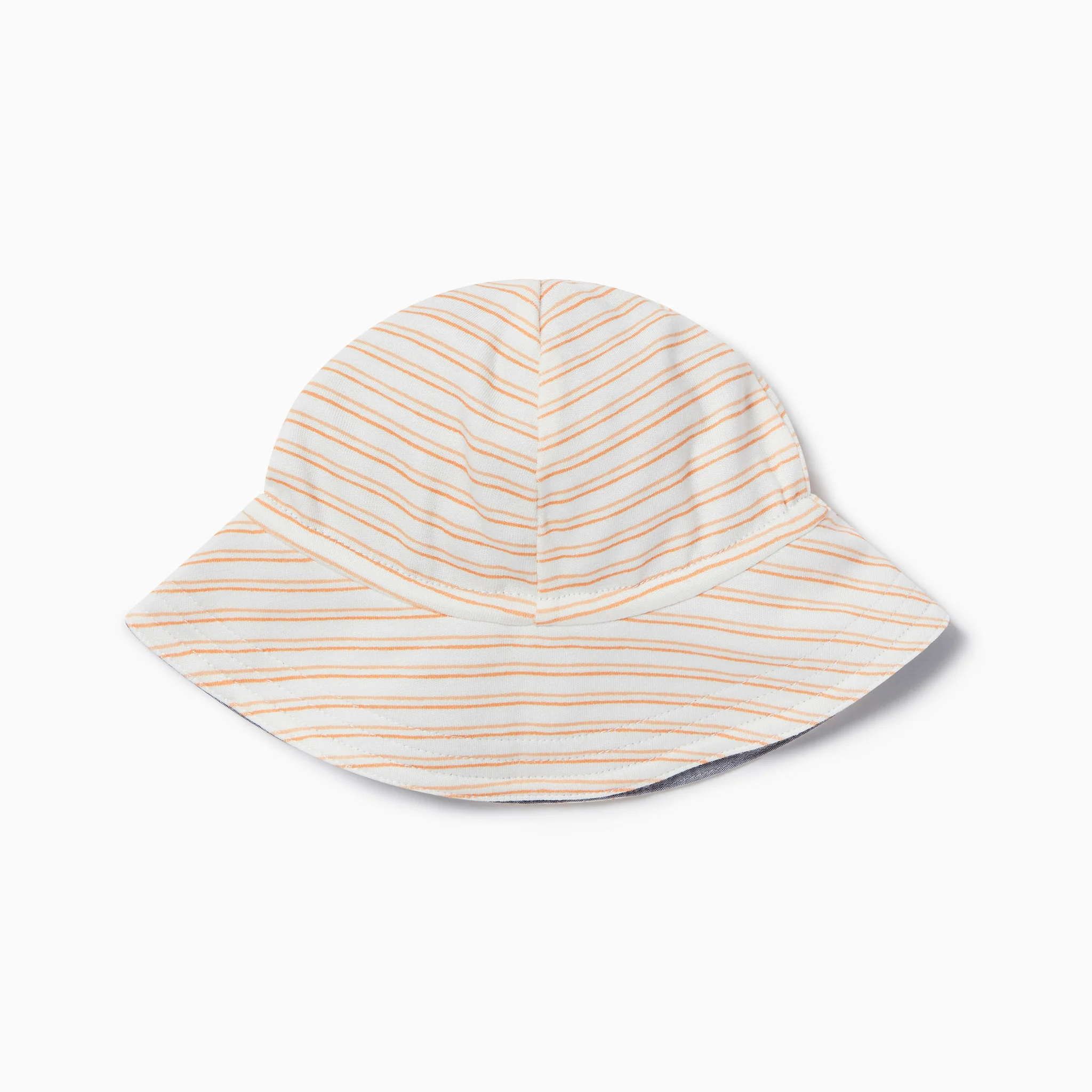 Orange Stripe Reversible Sun Hat - Image 2