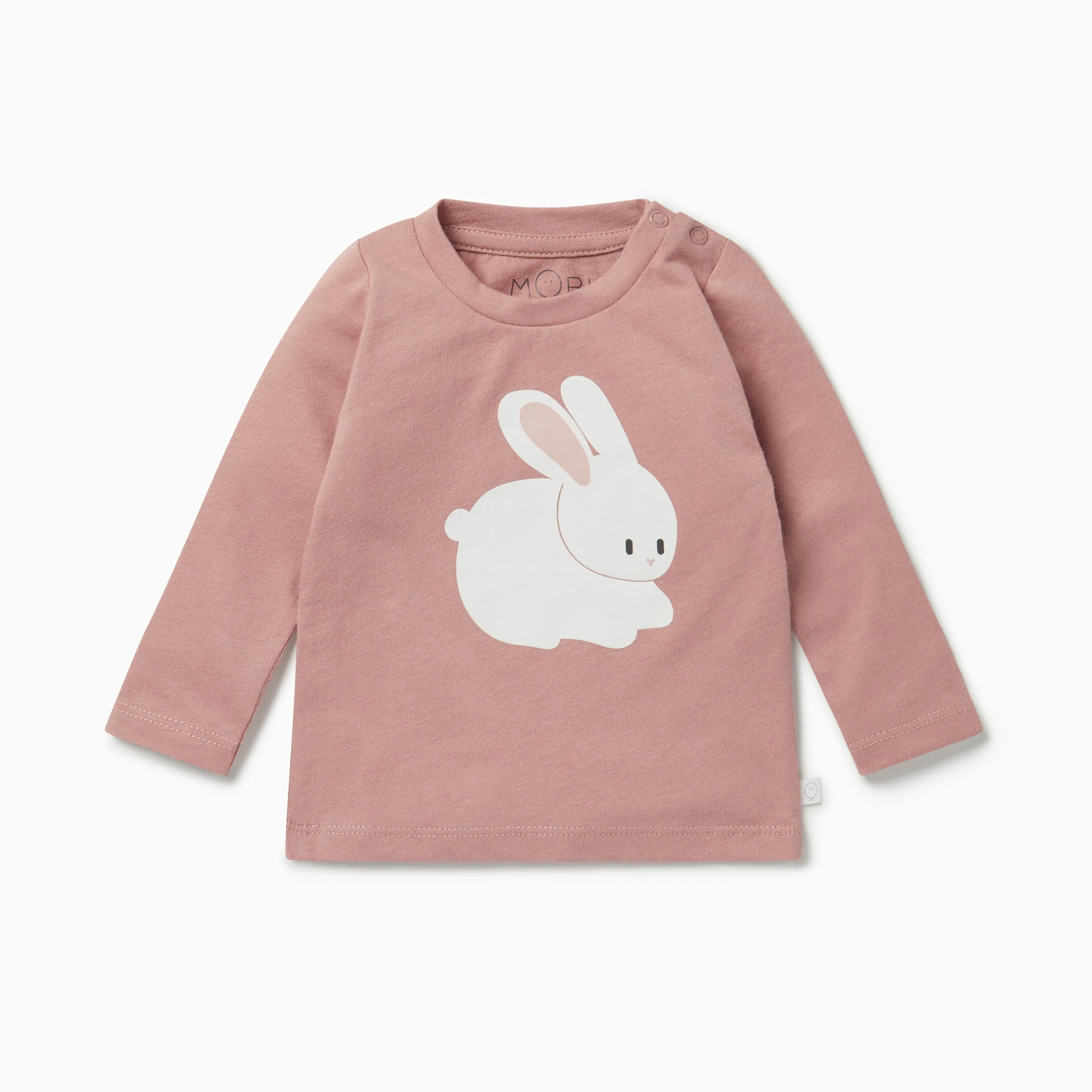 Organic Cotton Bunny T-Shirt & Ribbed Leggings Outfit - Image 2