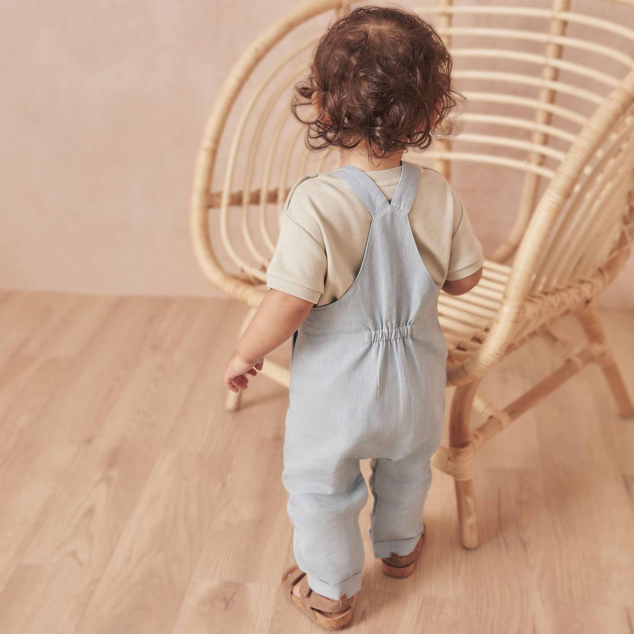 Organic Cotton Chambray Dungarees - Image 5