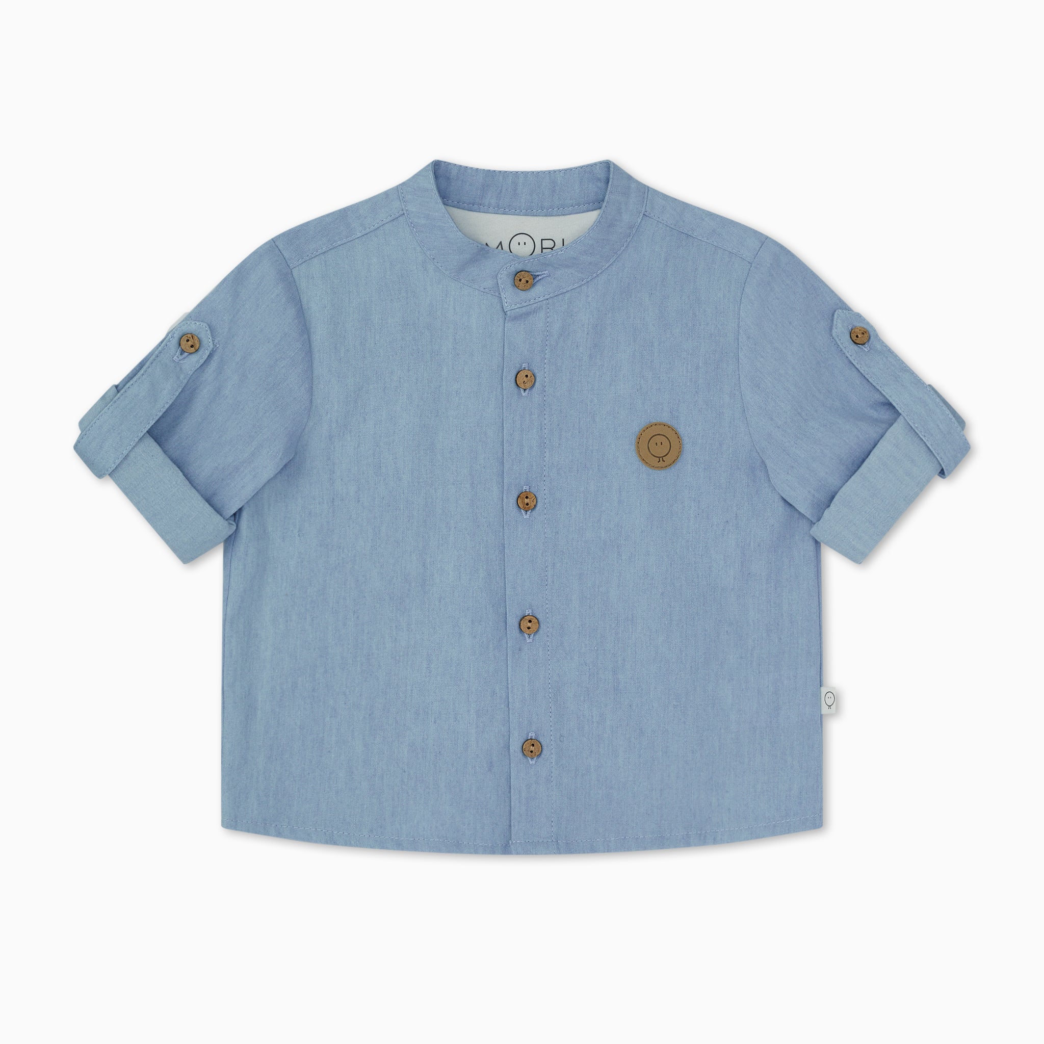 Organic Cotton Chambray Long Sleeve Shirt - Image 4