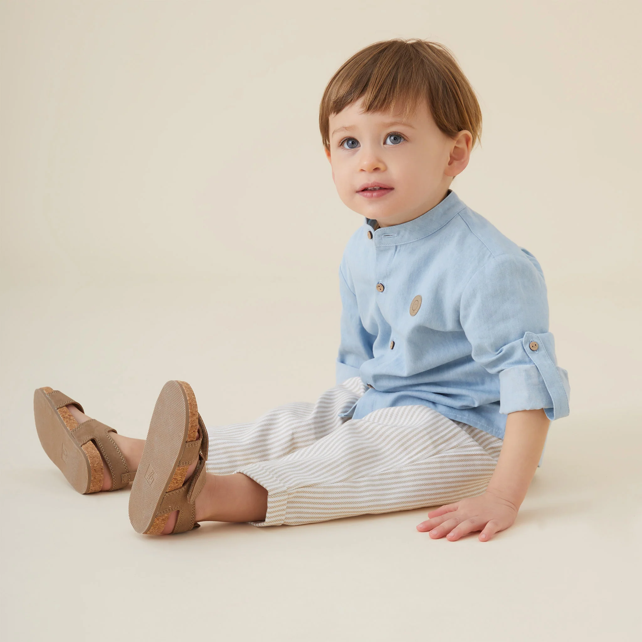 Organic Cotton Chambray Long Sleeve Shirt - Image 6