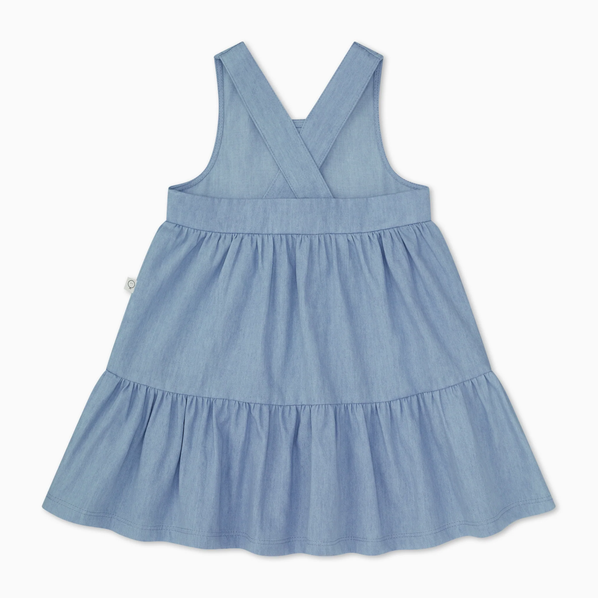Organic Cotton Chambray Tiered Dress - Image 5