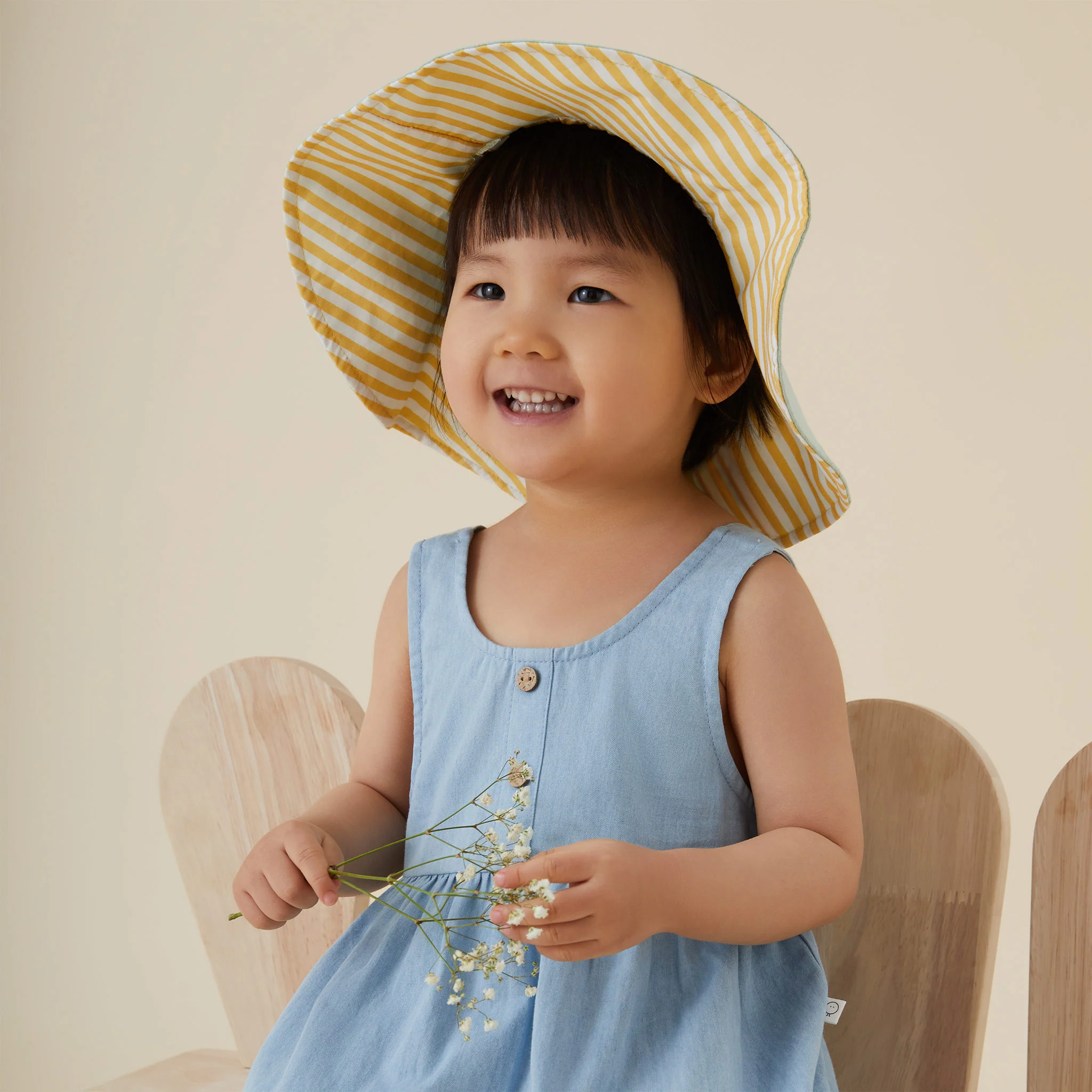 Organic Cotton Chambray Tiered Dress - Image 9