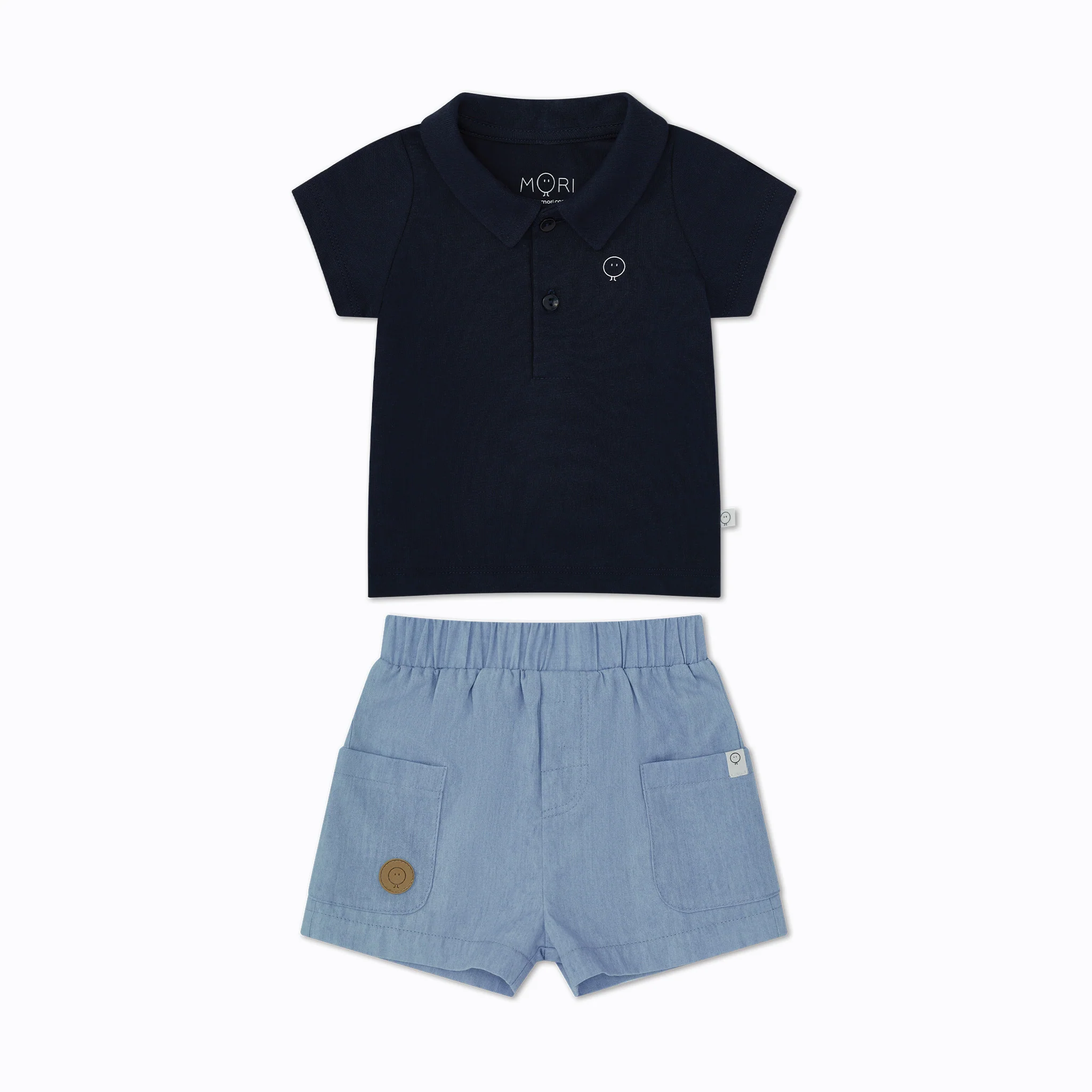 Organic Cotton Polo & Shorts Outfit - Image 2