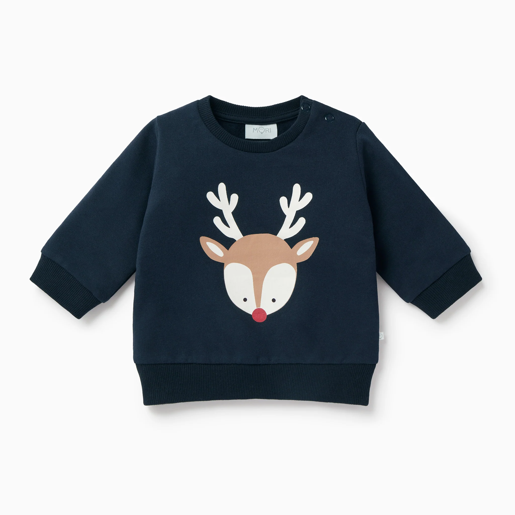 Organic Cotton Reindeer Sweatshirt & Joggers Outfit - Image 3