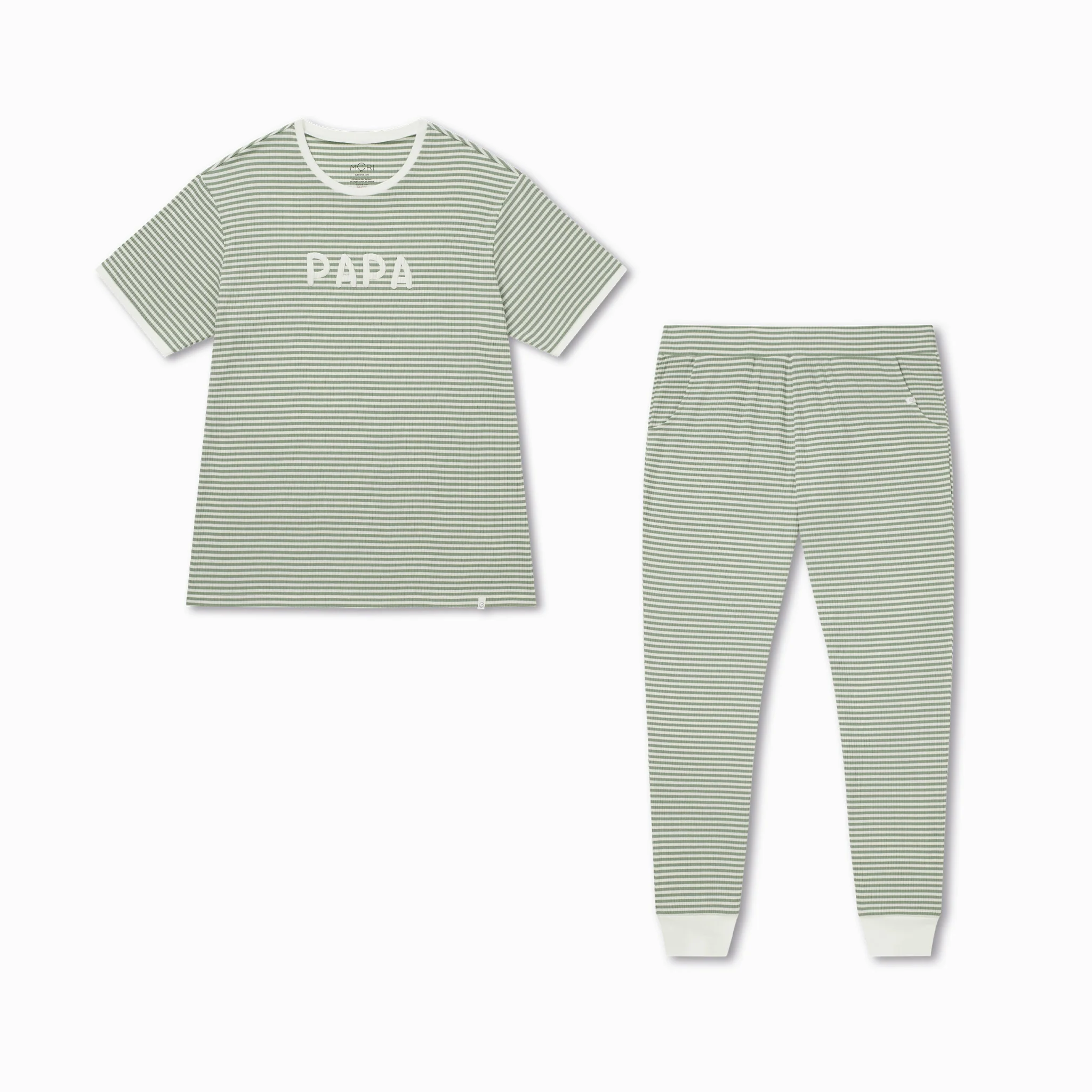 Men's Striped Ribbed Pyjamas - Image 2