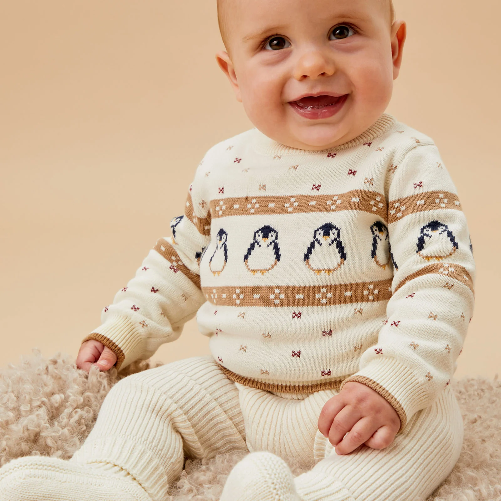 Penguin Fair Isle Knitted Jumper - Image 4