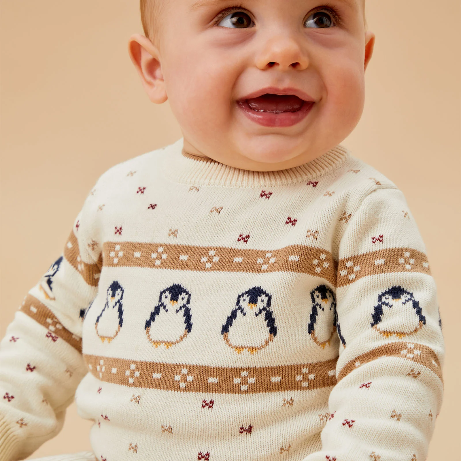 Penguin Fair Isle Knitted Jumper