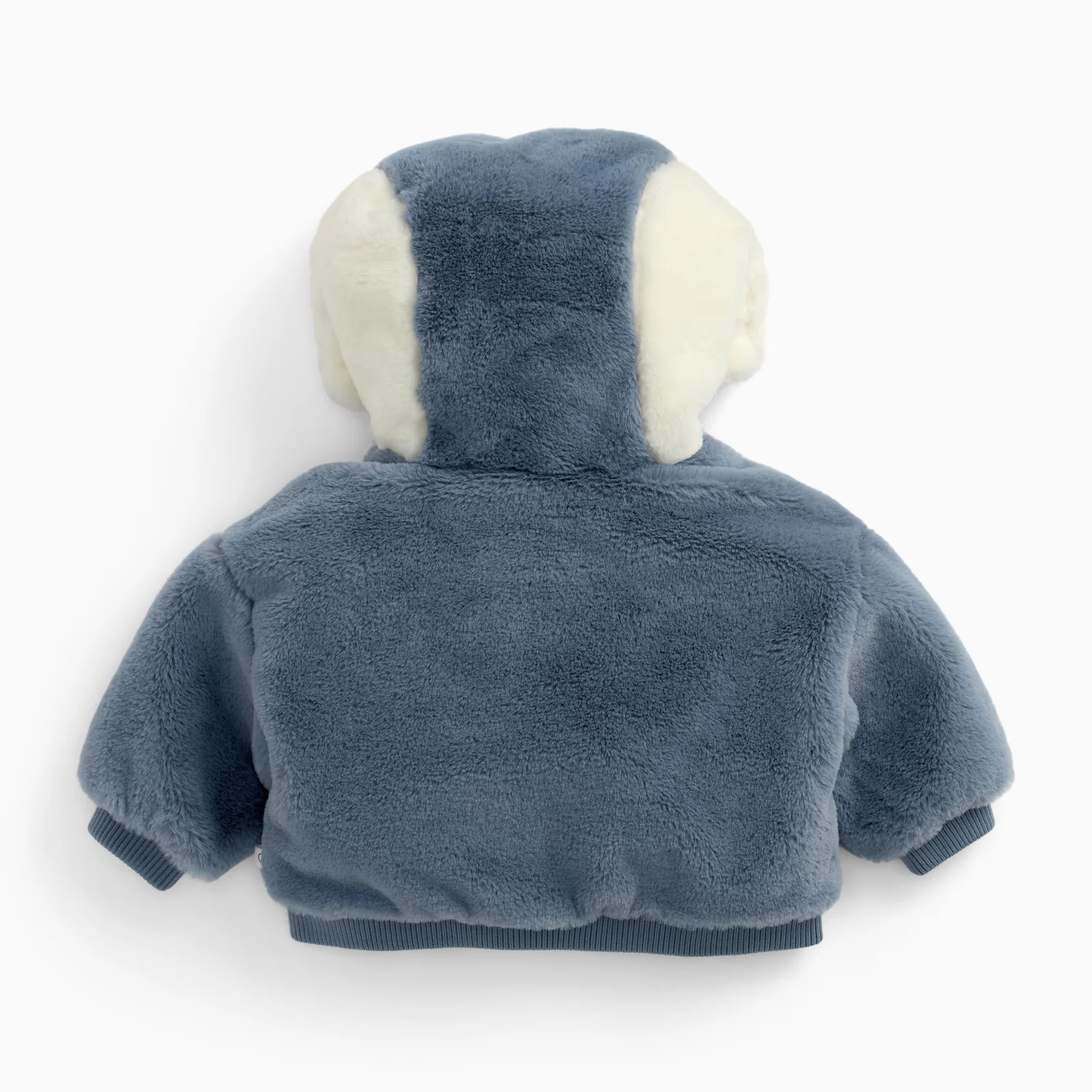 Penguin Faux Fur Hooded Bomber Jacket - Image 3