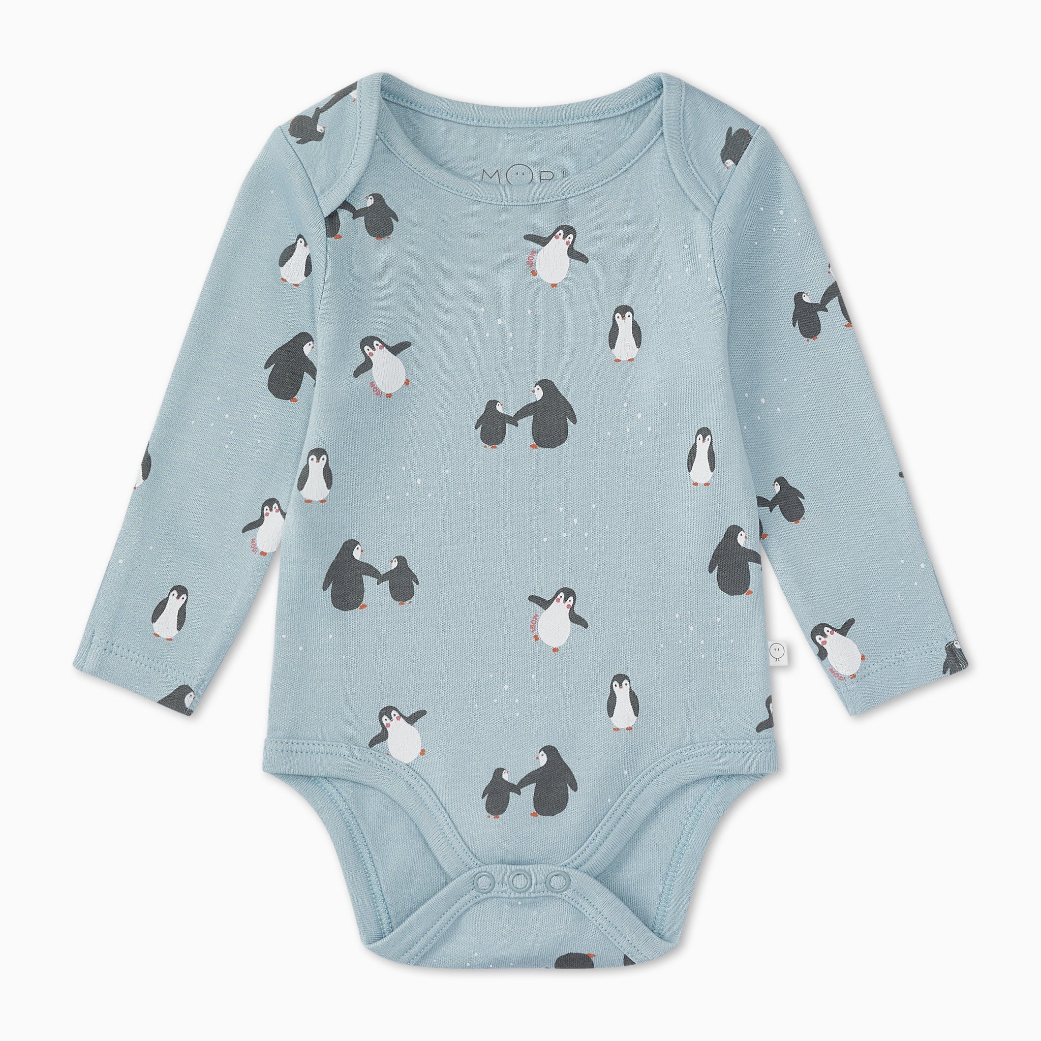 Penguin Print Long Sleeve Bodysuit