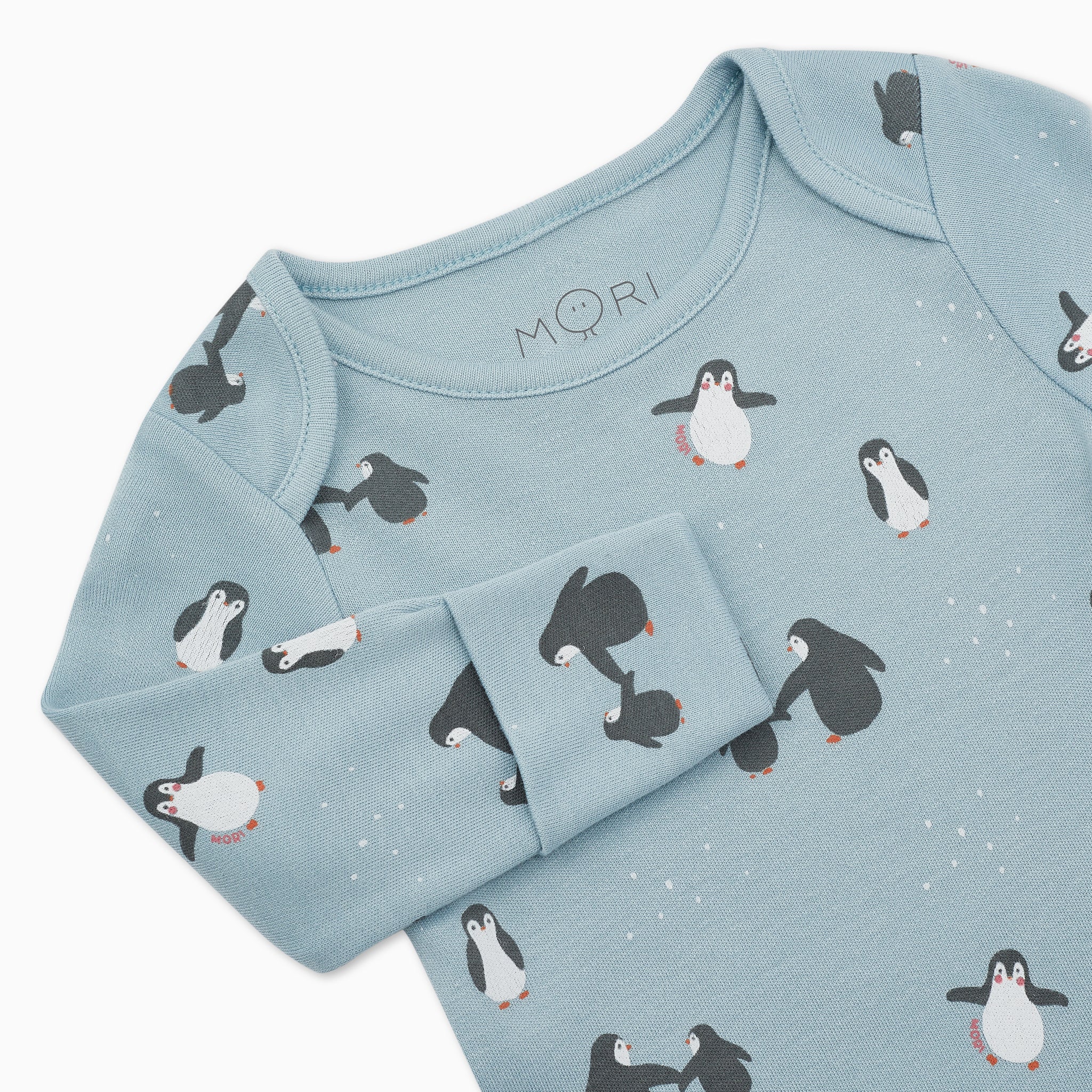 Penguin Print Long Sleeve Bodysuit - Image 2