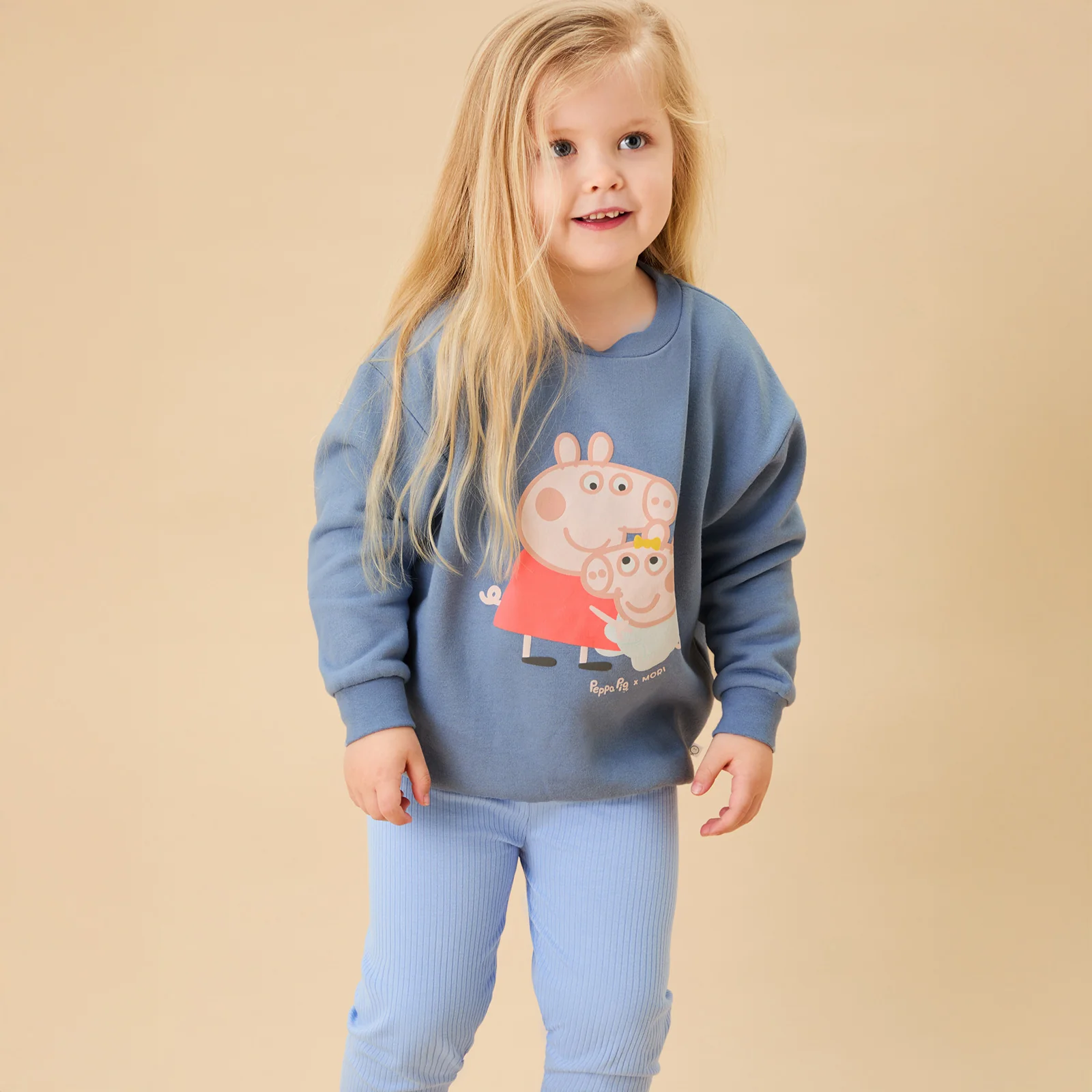 Peppa Pig & Evie Oversized Sweatshirt & Leggings Outfit