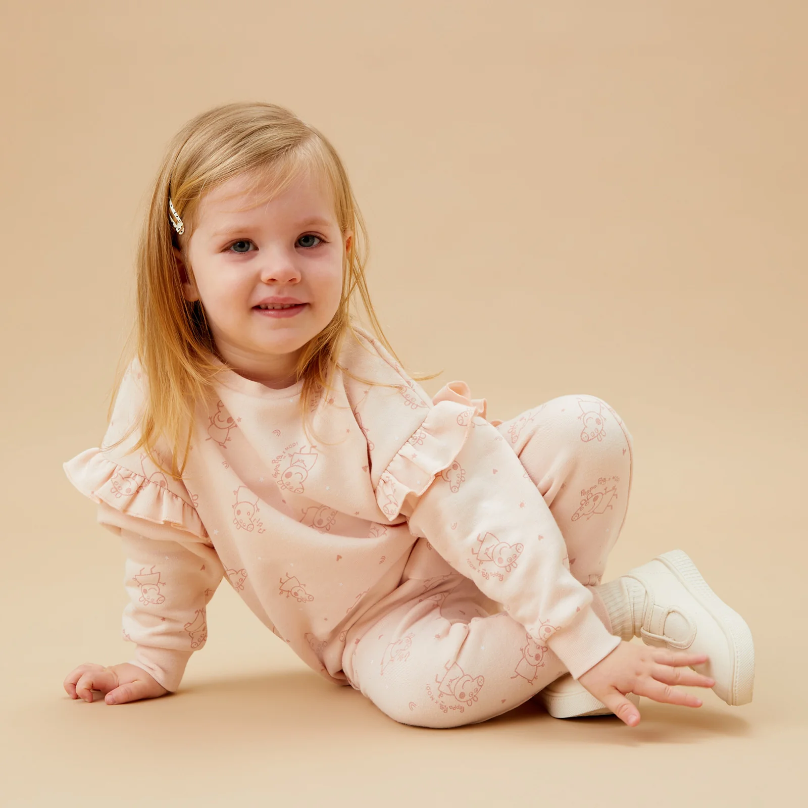 Peppa Pig Frilled Sweatshirt & Joggers Outfit - Image 4