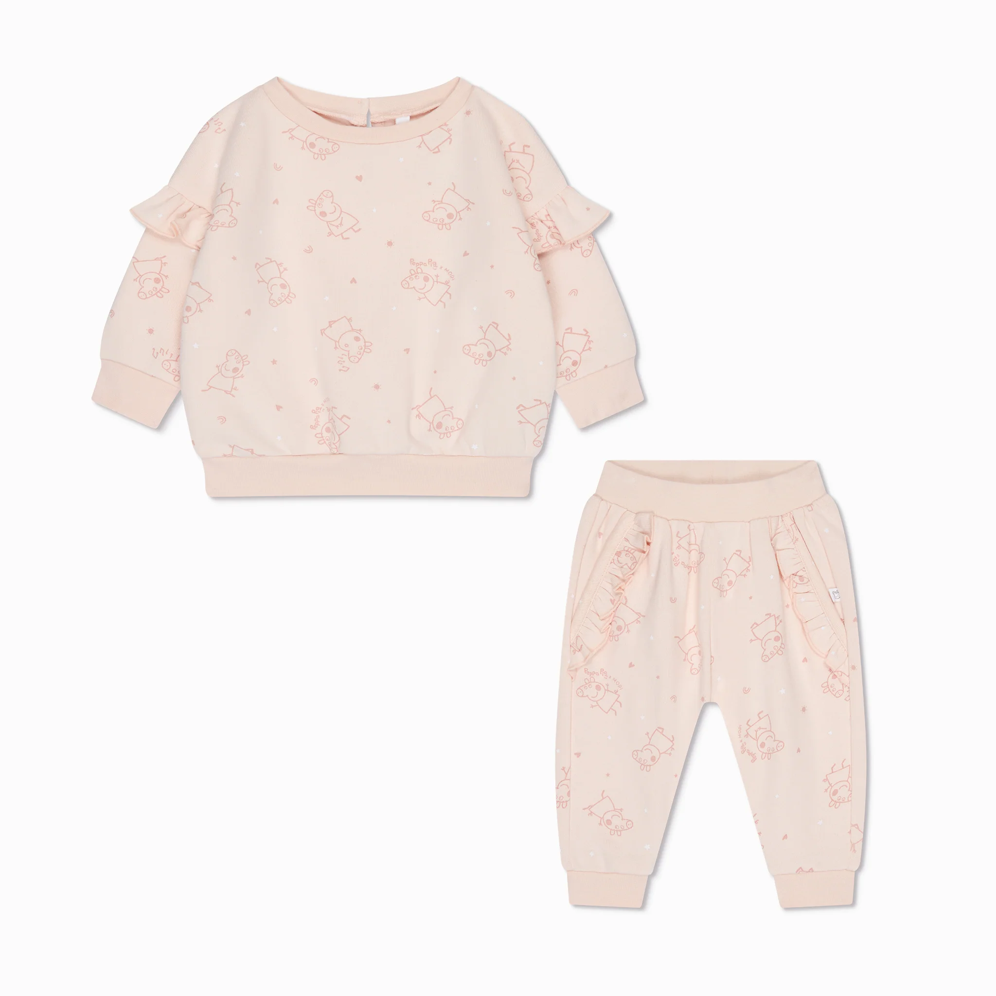 Peppa Pig Frilled Sweatshirt & Joggers Outfit - Image 6