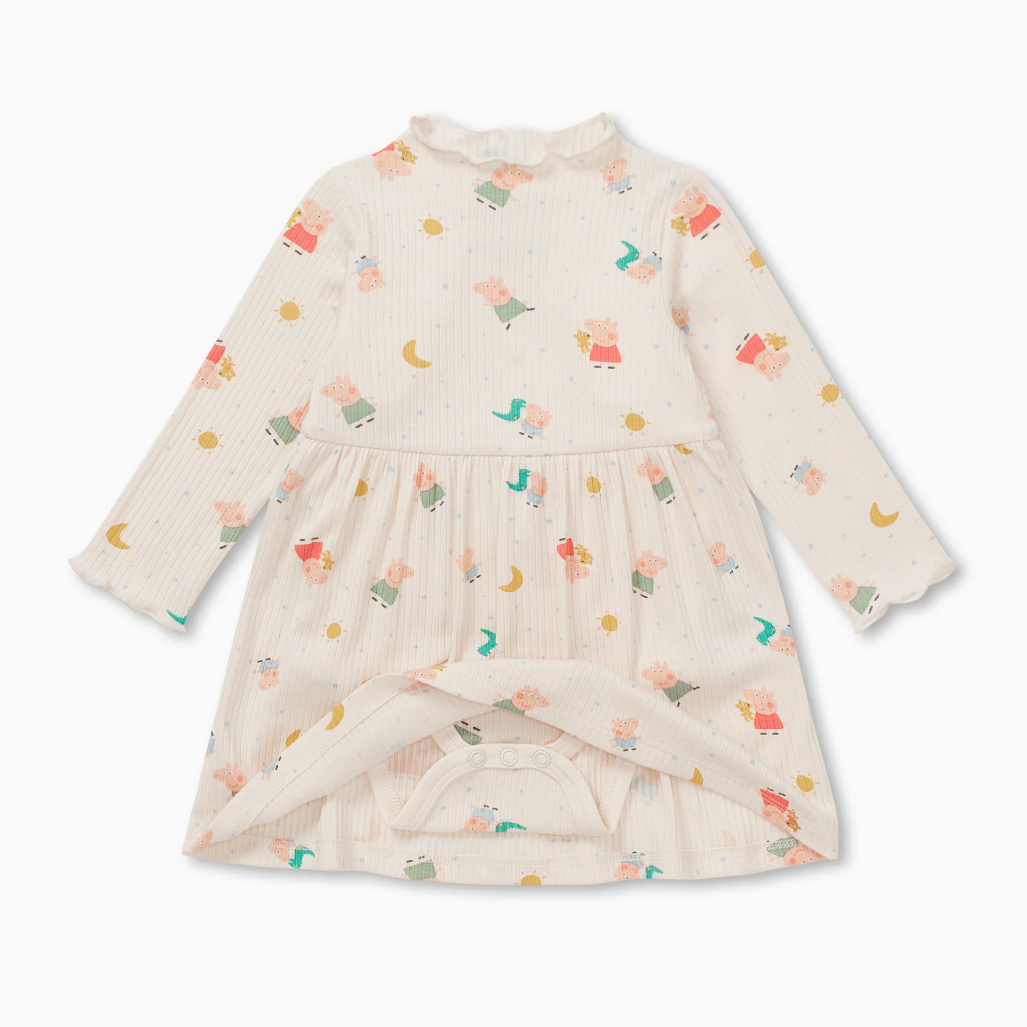 Peppa Pig Ribbed Dress & Tights Outfit - Image 3