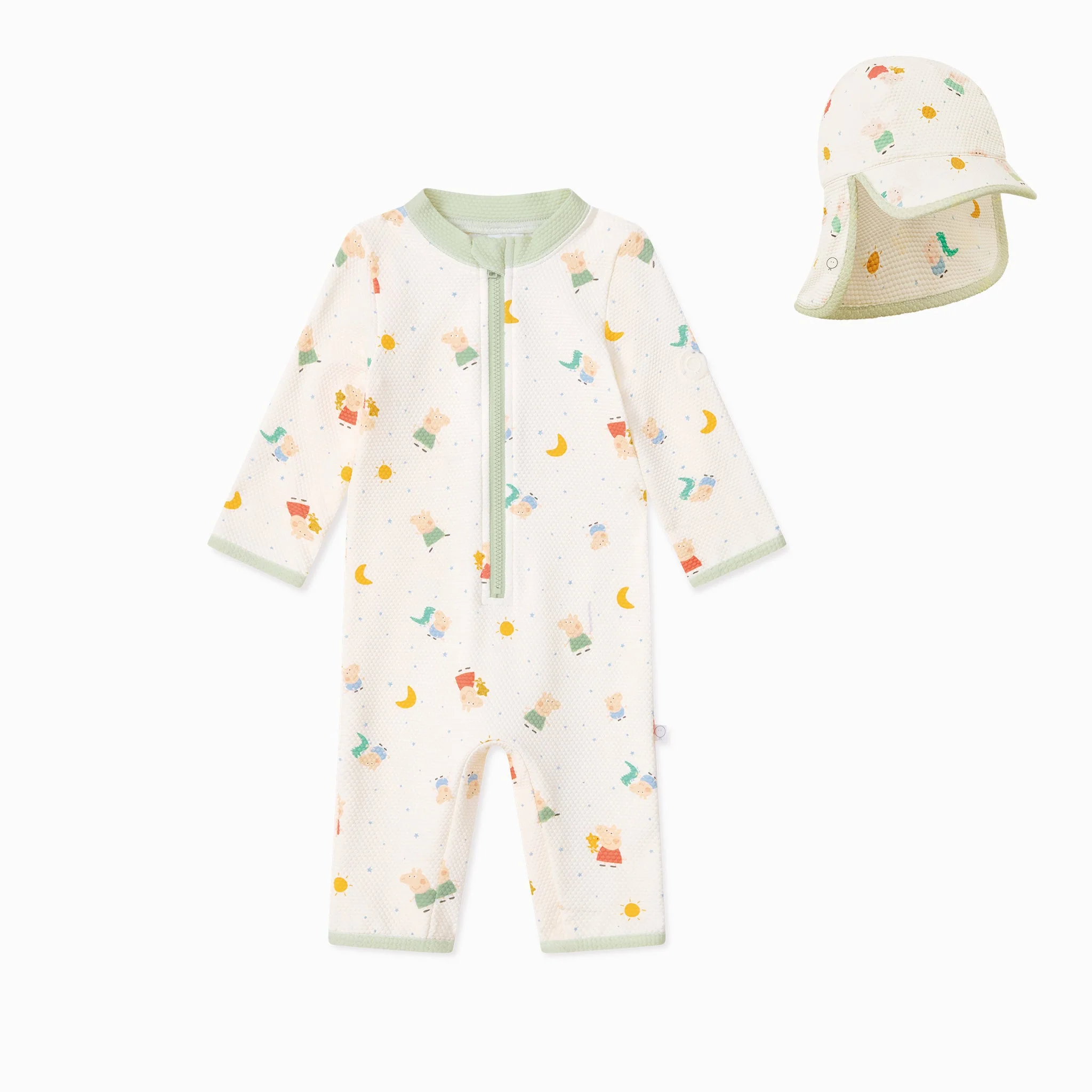 Peppa Pig Sunsafe Swimsuit & Hat - Image 3